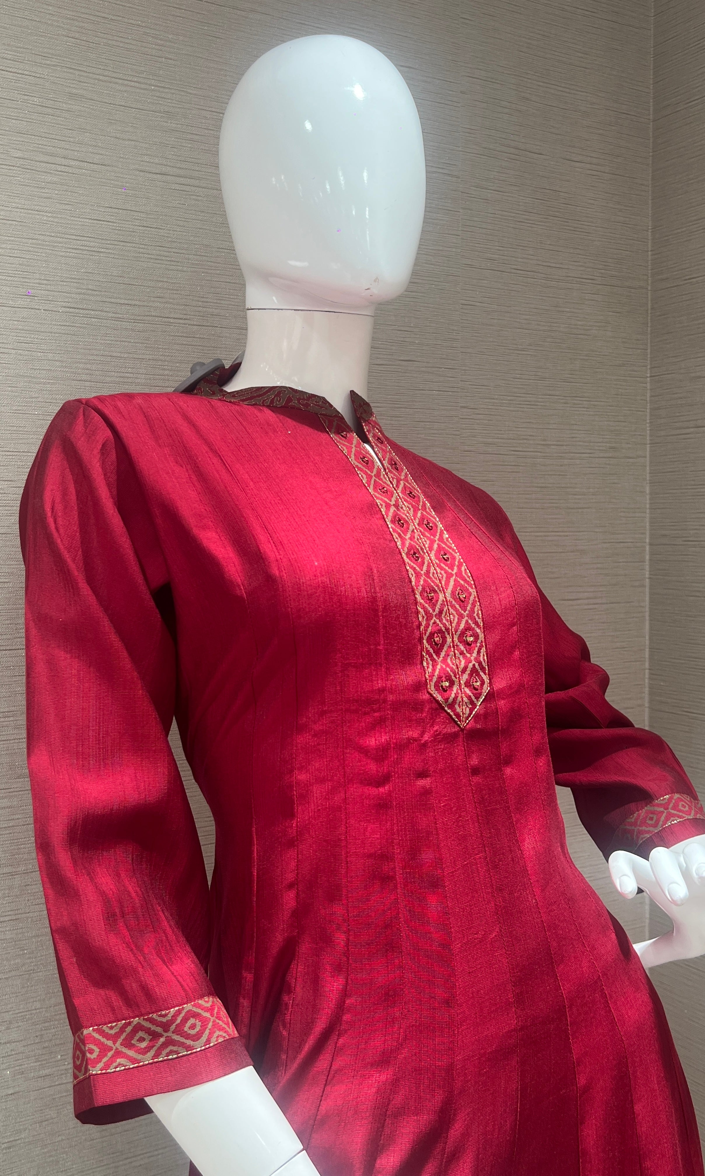 Maroon kurta set