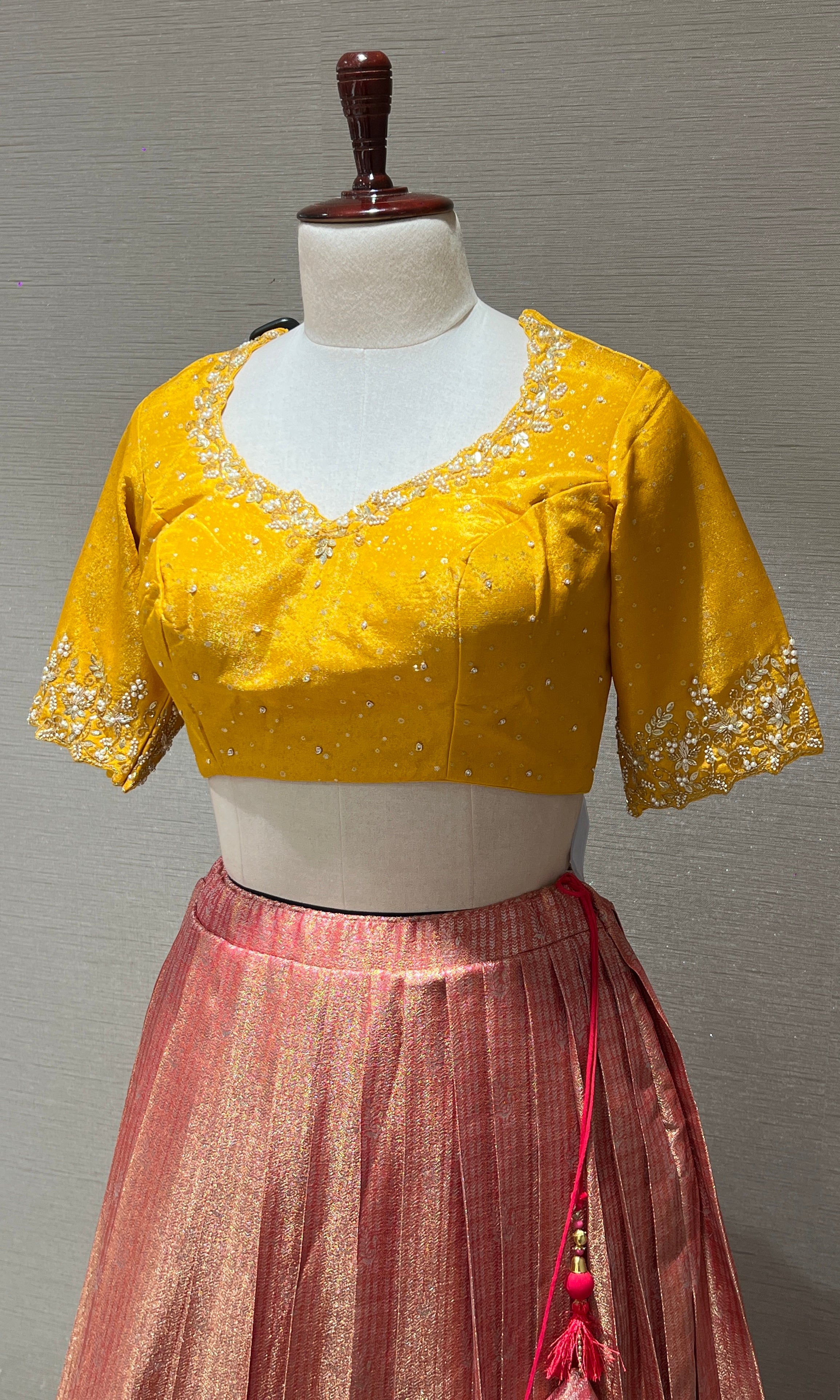 Mustard yellow Lehenga