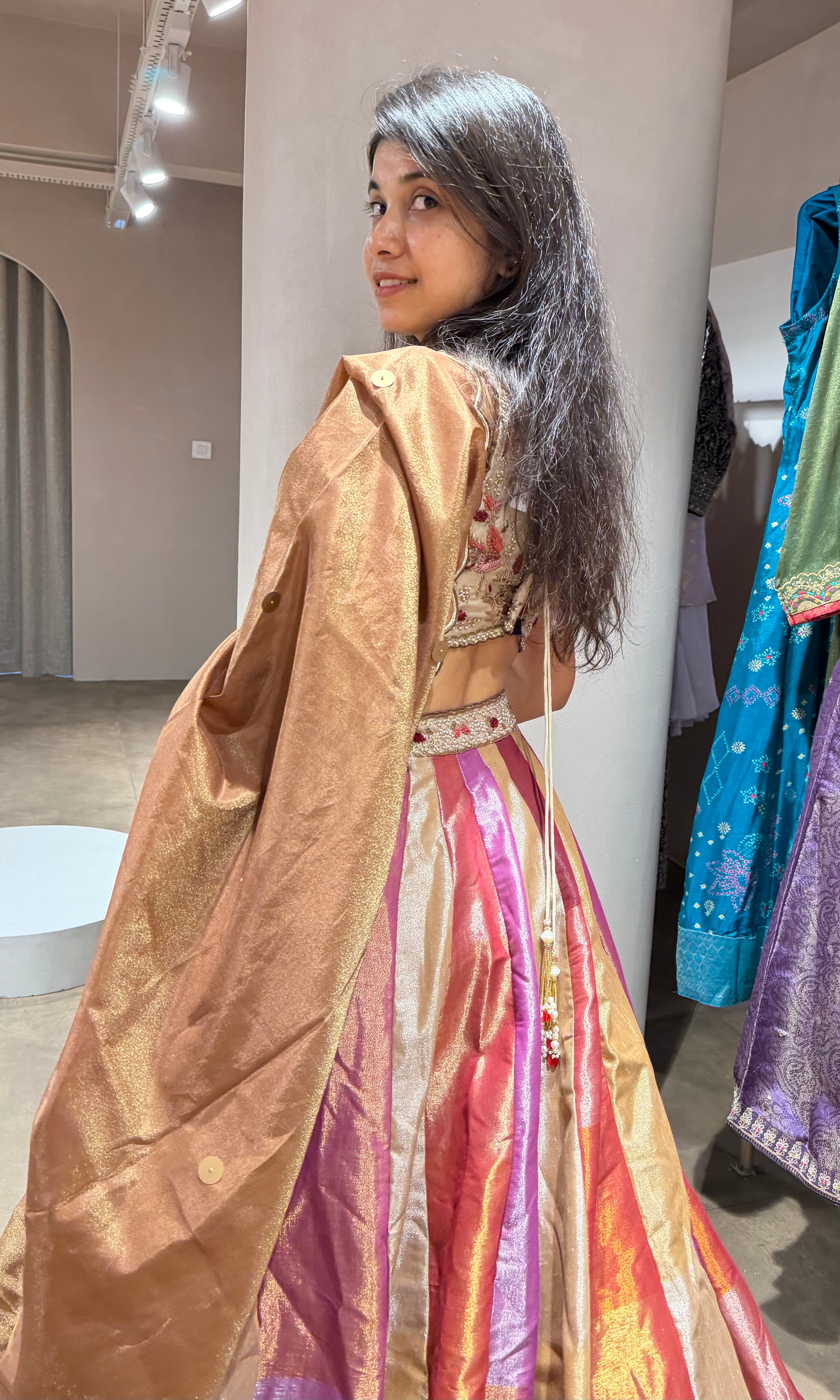 Multi INTRICATE EMBROIDERED LEHENGA
