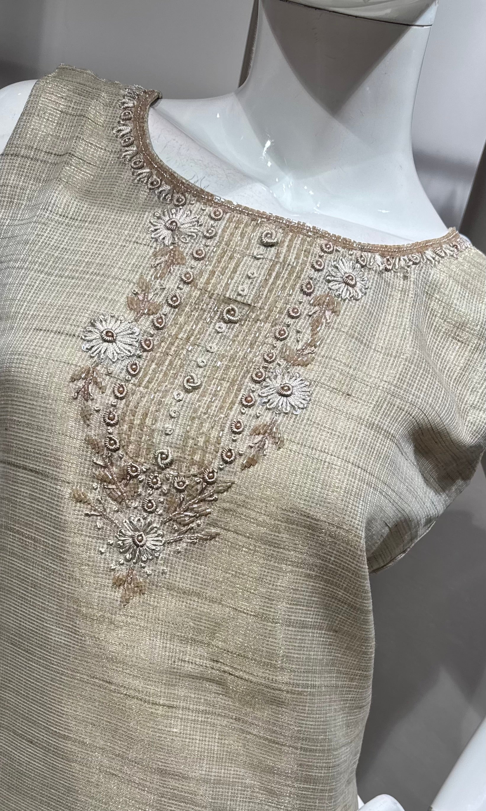 Cream elegant kurta set