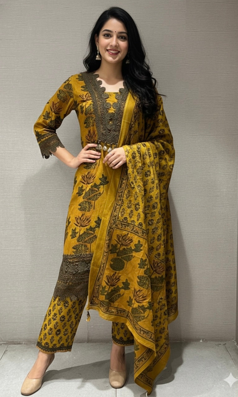 GREY floral printed ethnic KURTAS ET