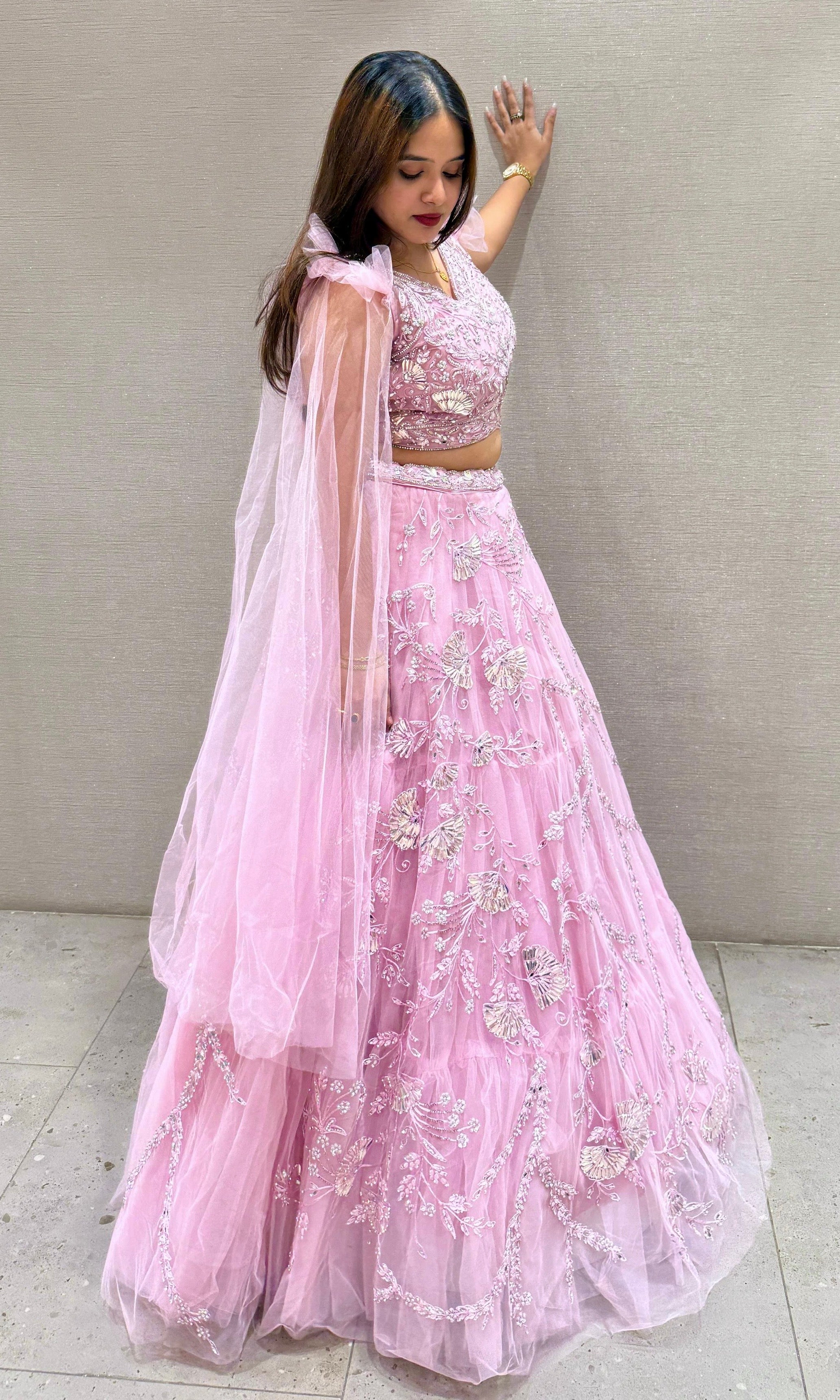 Baby pink Lehenga