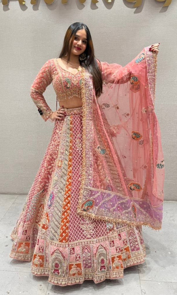 Light pink Lehenga