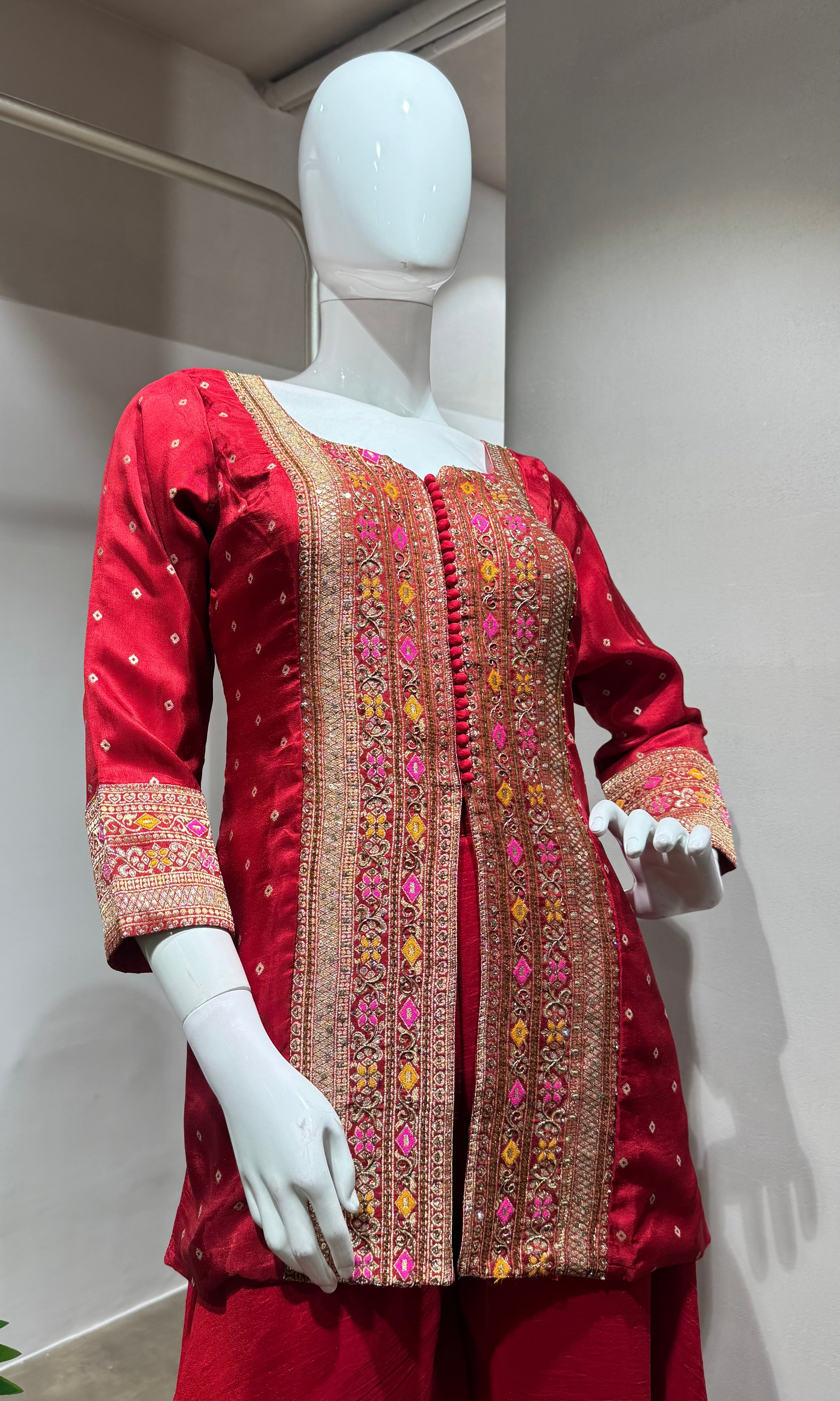 Red Royal palazoo set