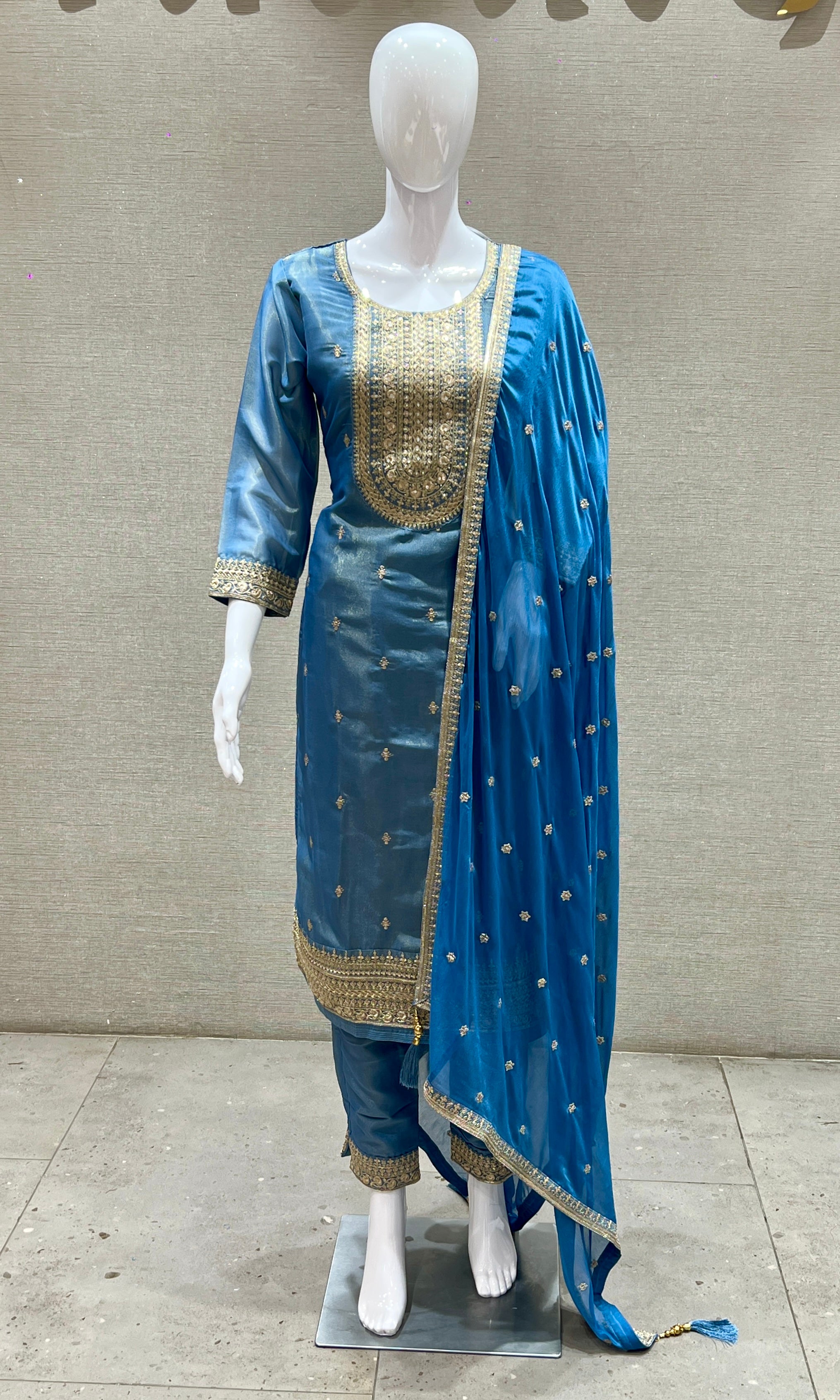 Blue kurta set