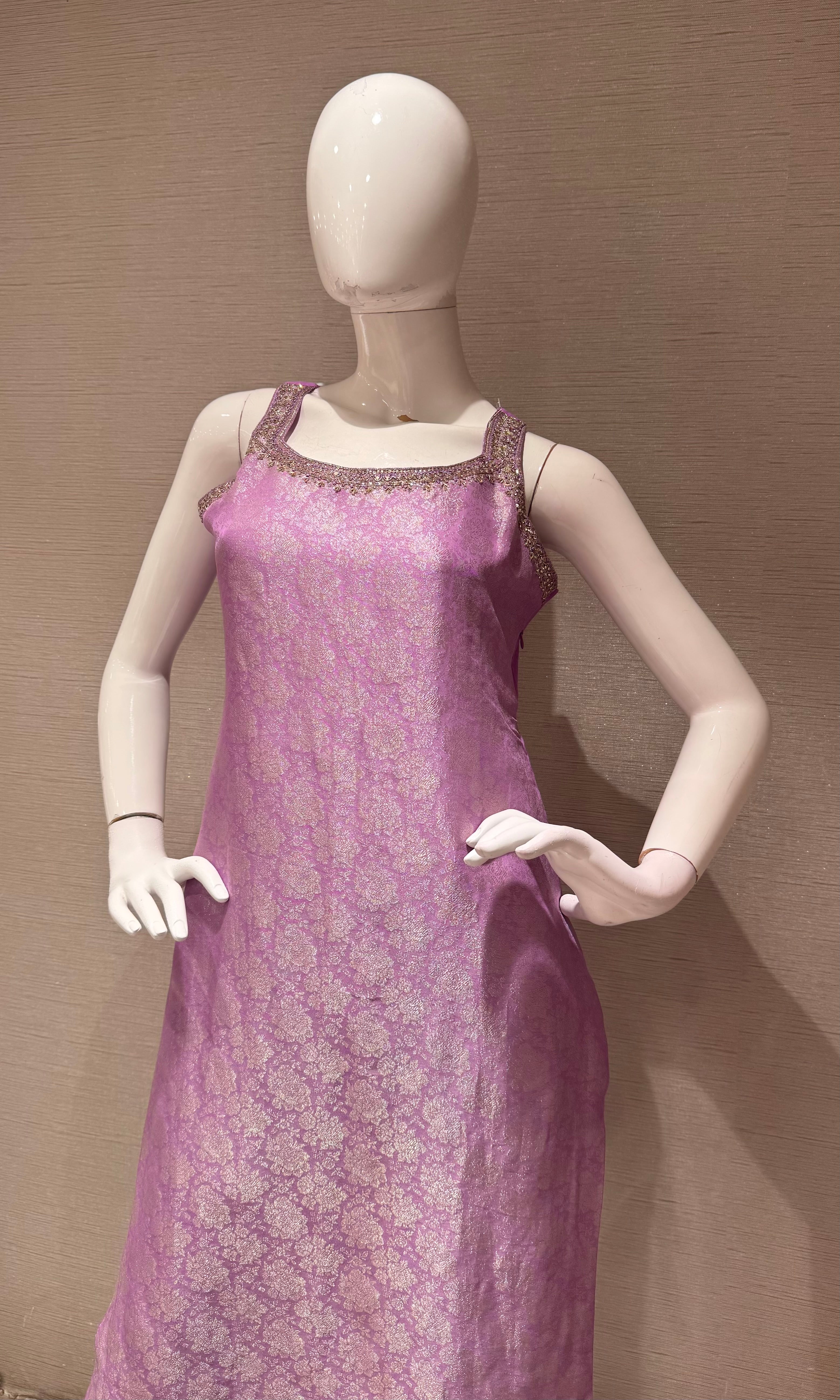 LILAC banarasi Silk Kurta Set with Dupatta
