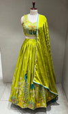 Green Lehenga WITH PEACOCK DESIGN