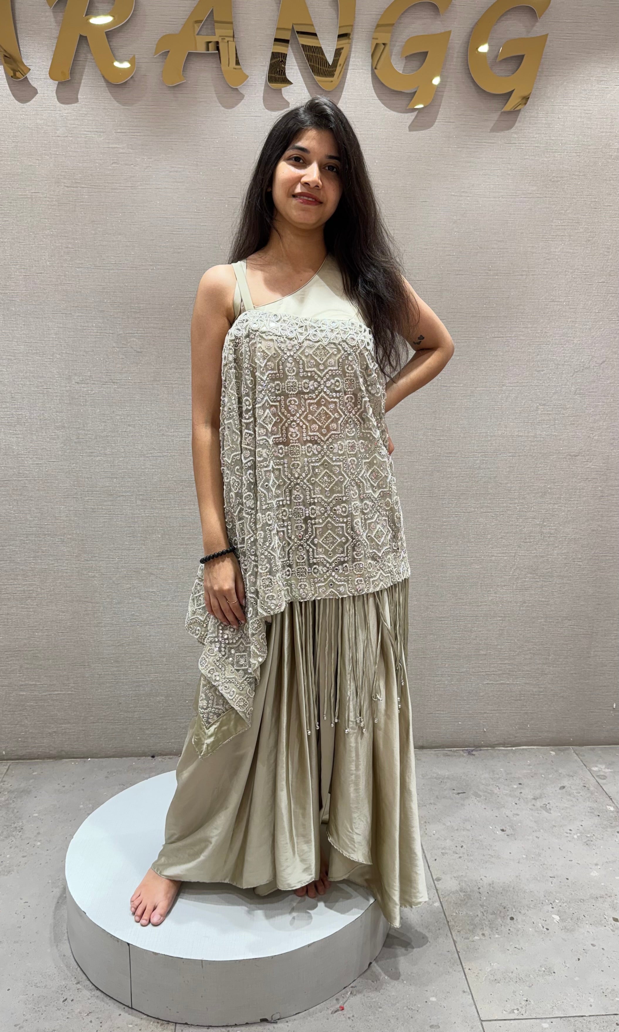 Chikoo EMBROIDERED PALAZZO SET