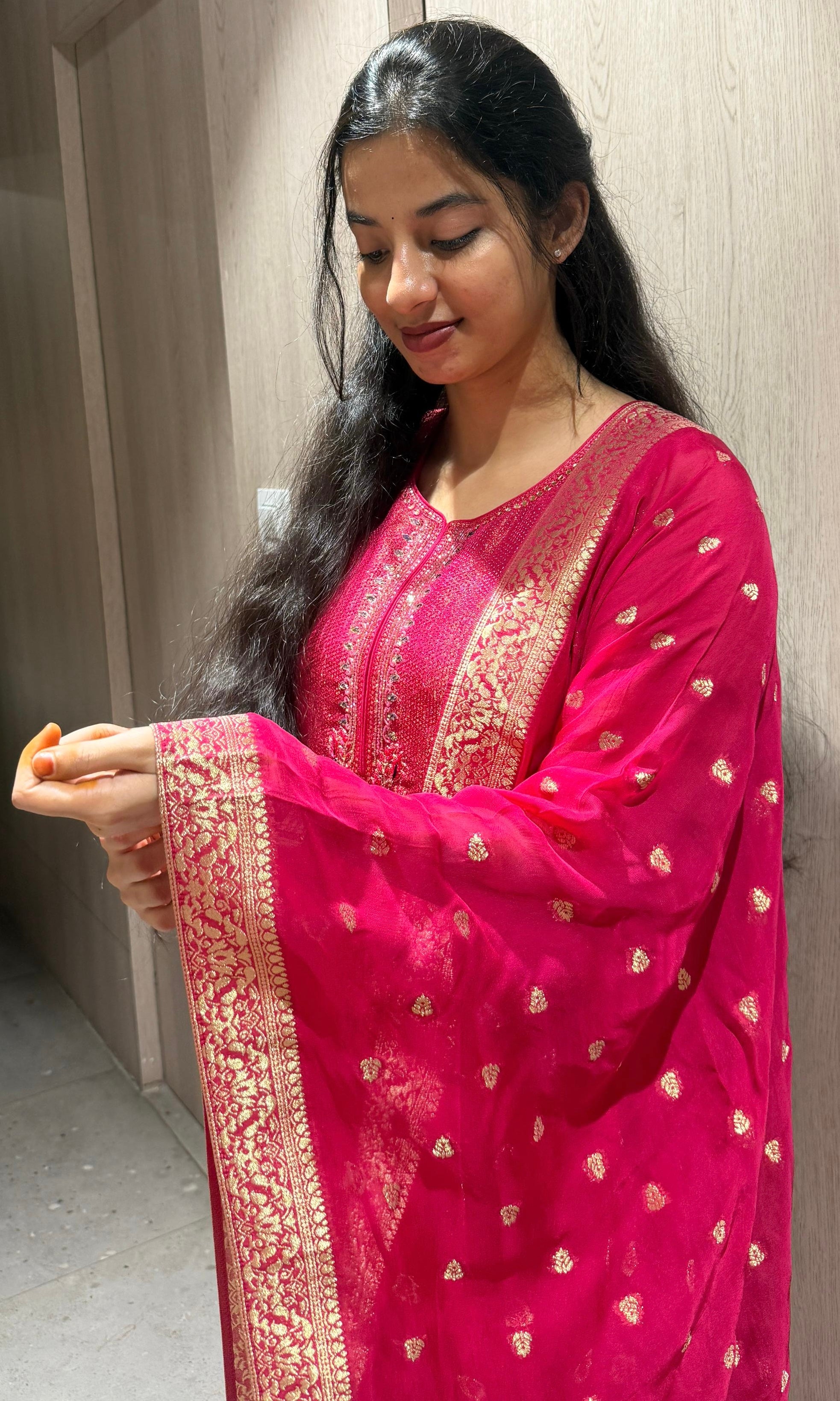 Pink kurta set