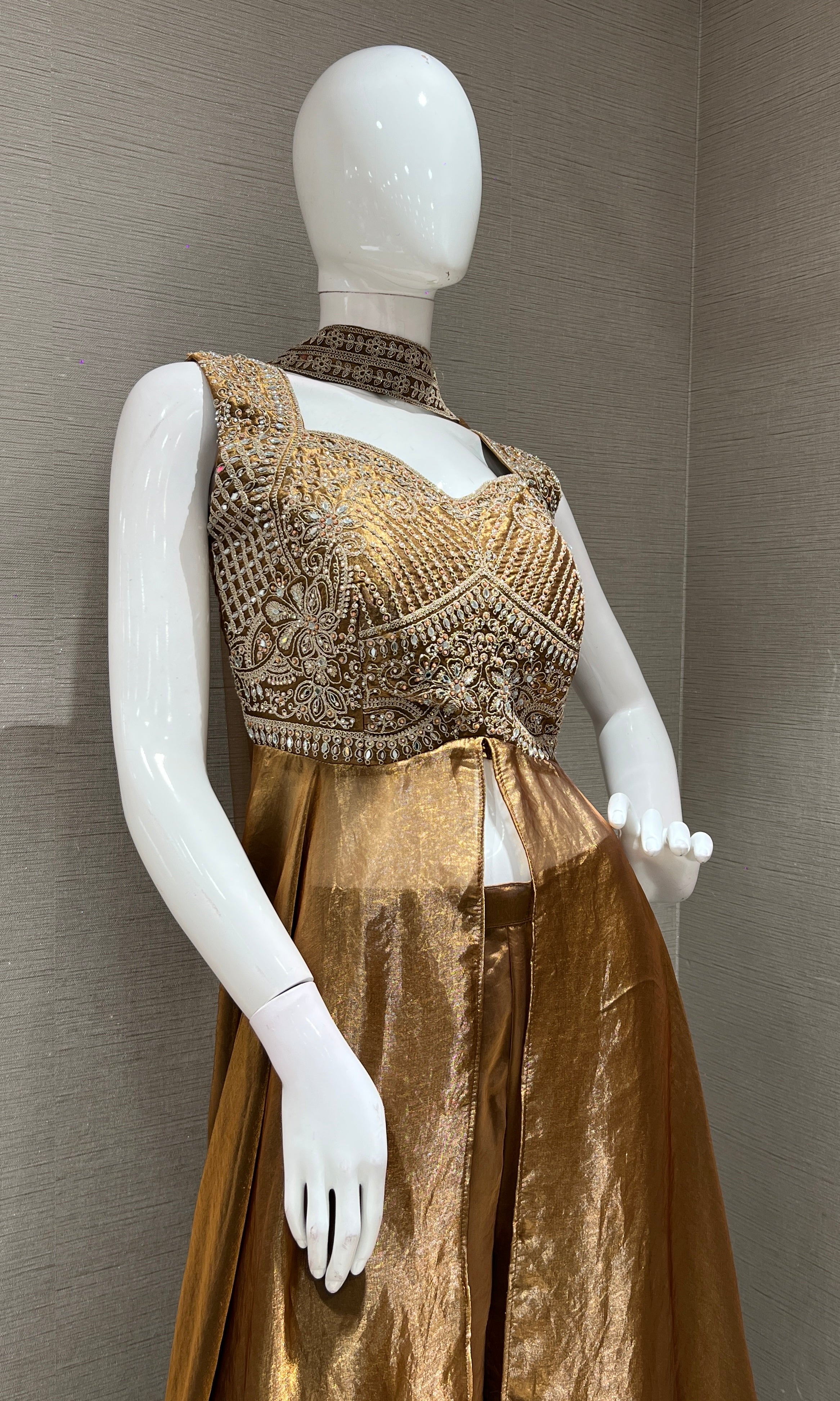 HONEY FRONT SLIT ANARKALI