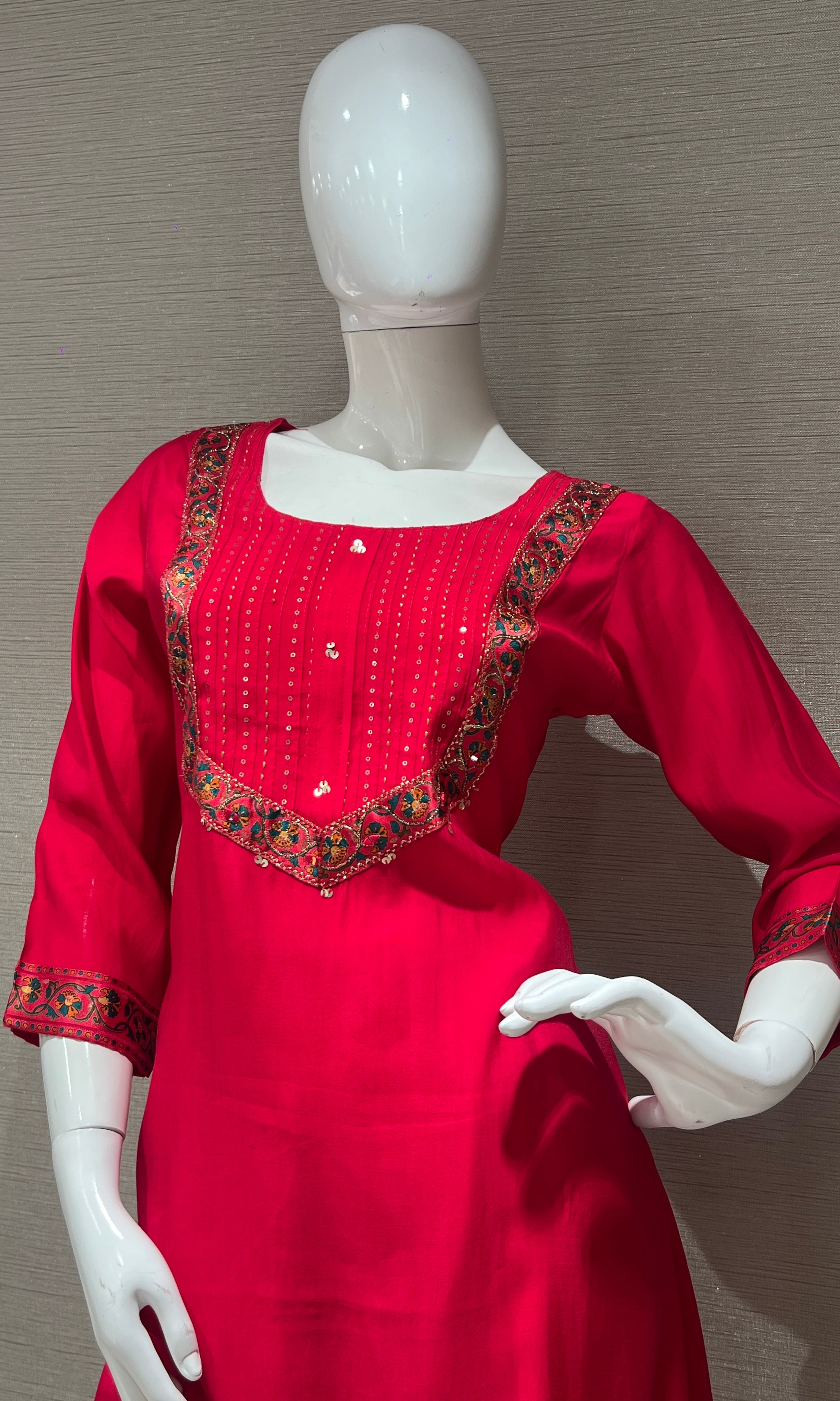 Pink Anarkali