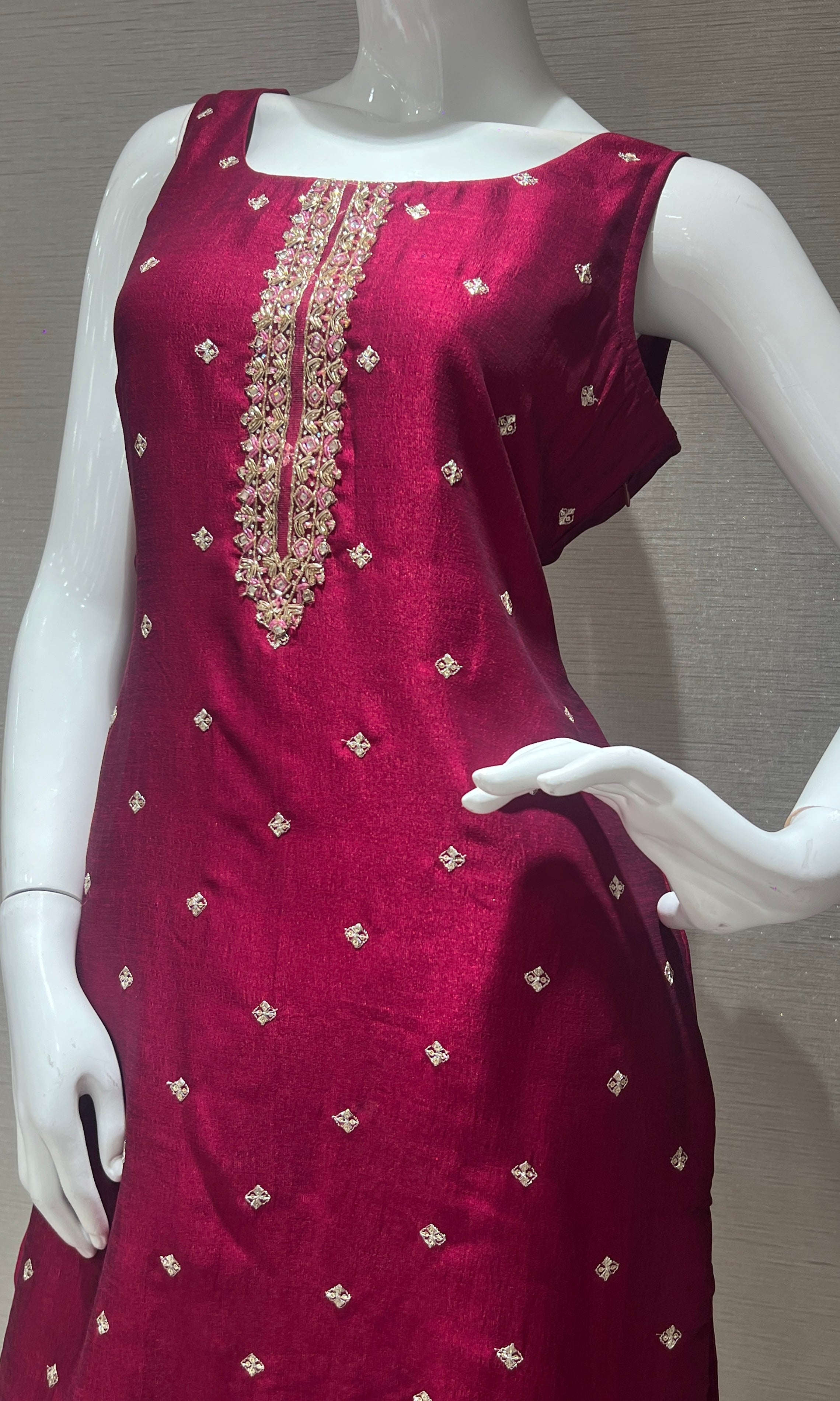 Wine kurta set