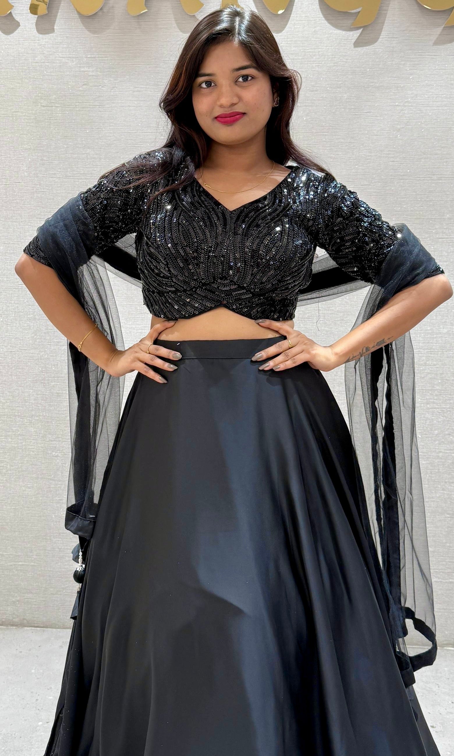 Black Lehenga