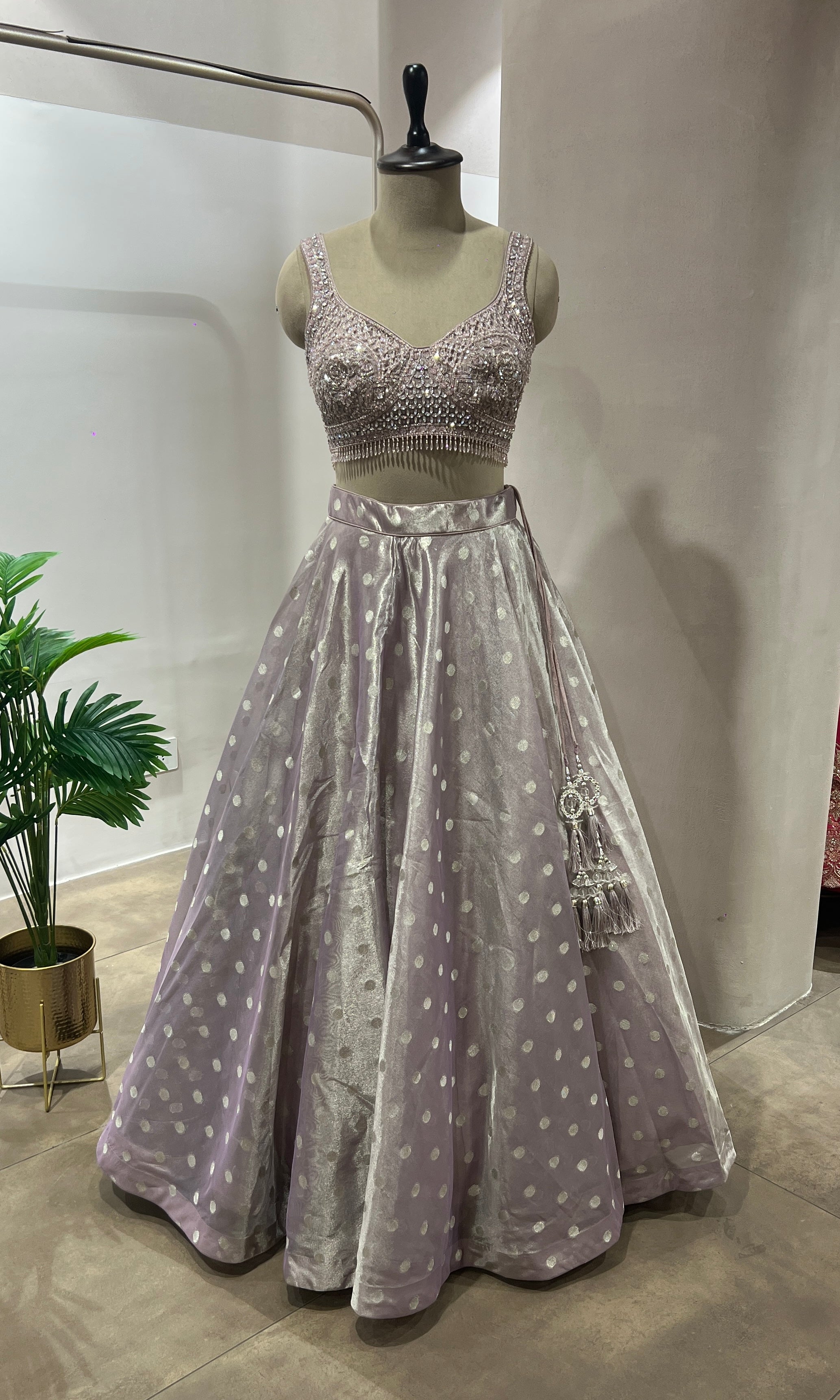 Pink INTRICATE EMBROIDERED Lehenga