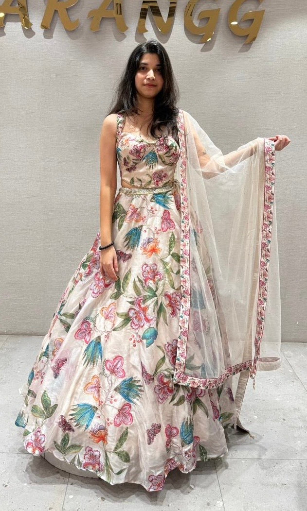 Fawn FloraL Ensemble LEHENGA