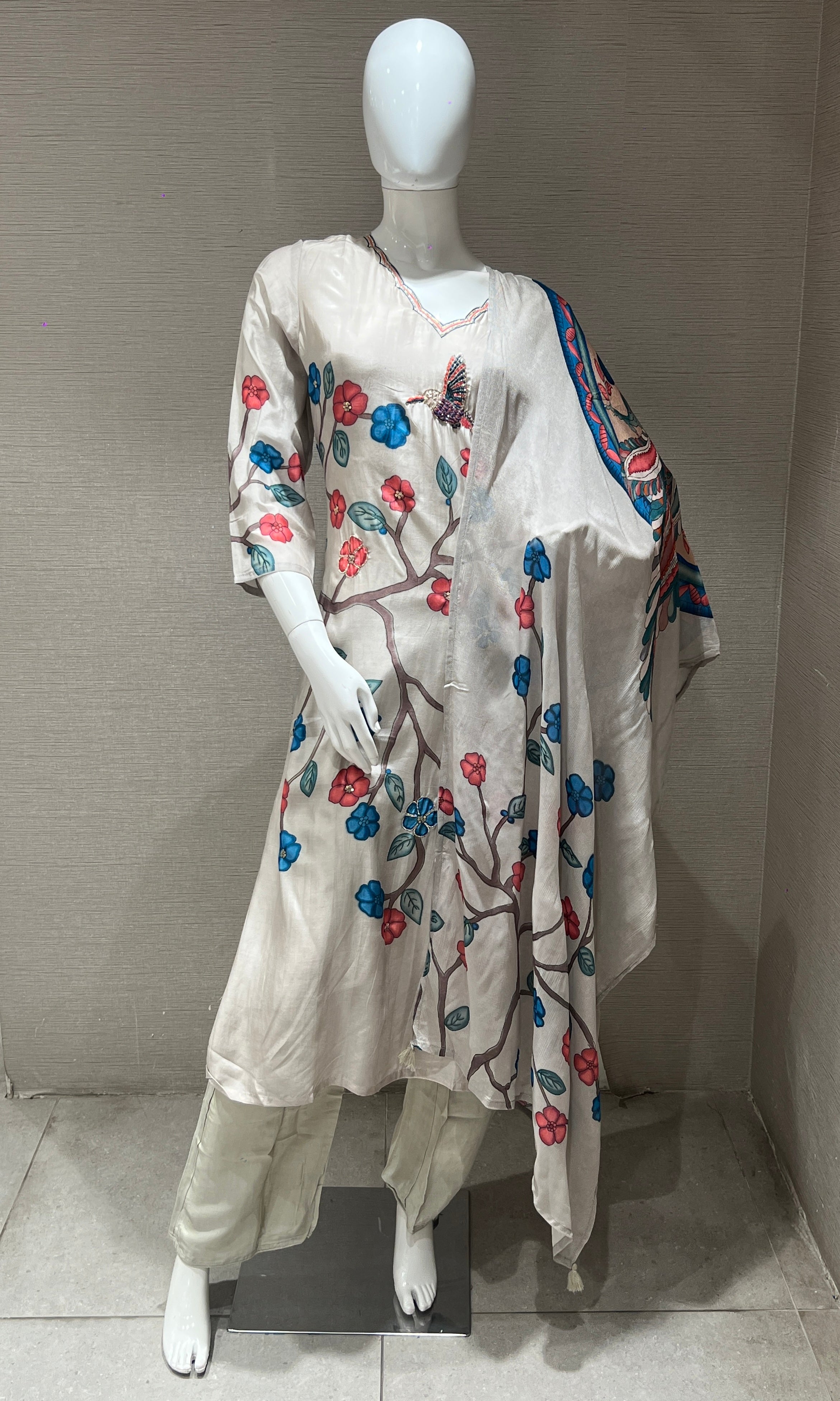 Grey kurta set