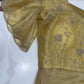 Gold saree with ready blouse 4321