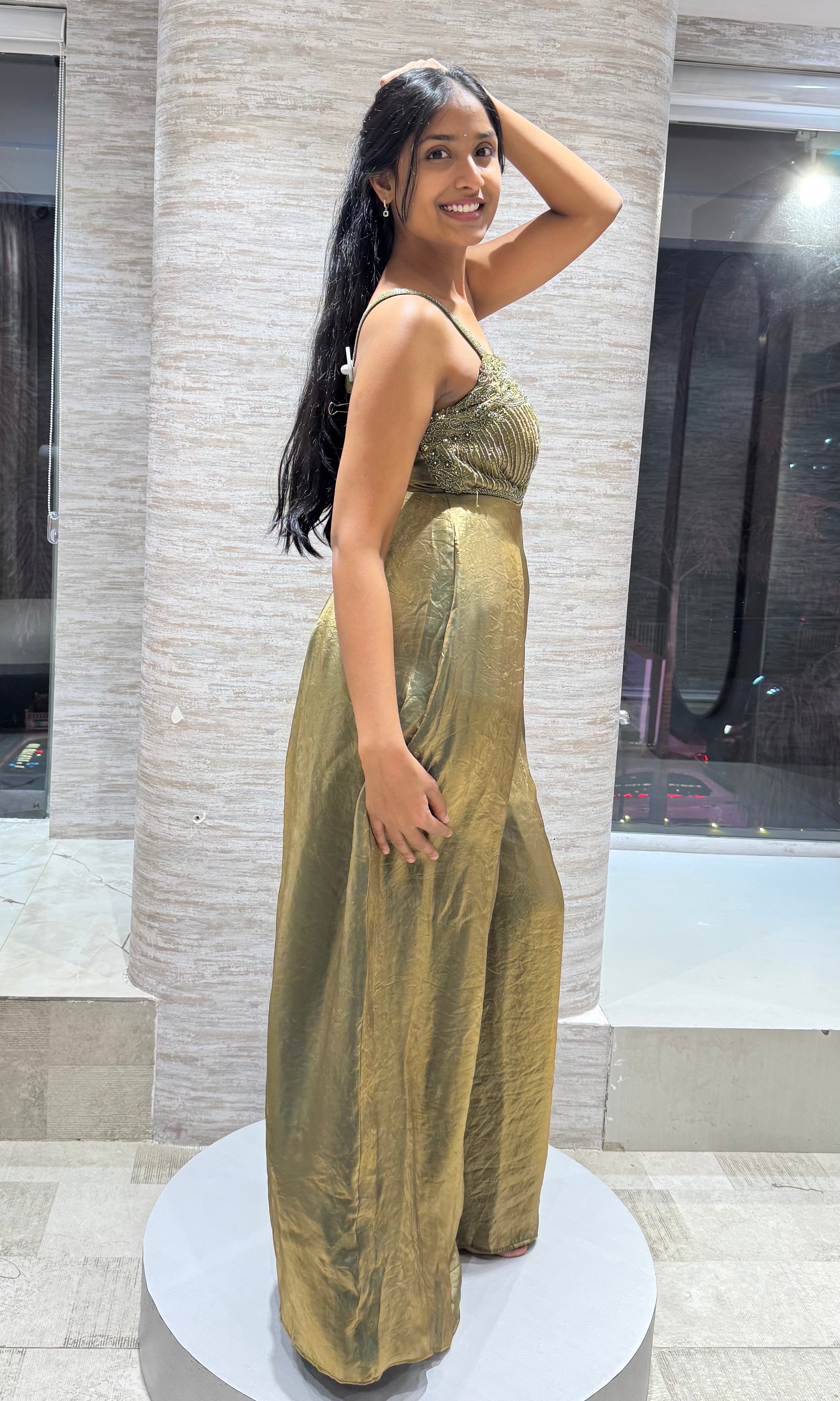 Golden mehandi Emerald Jumpsuit