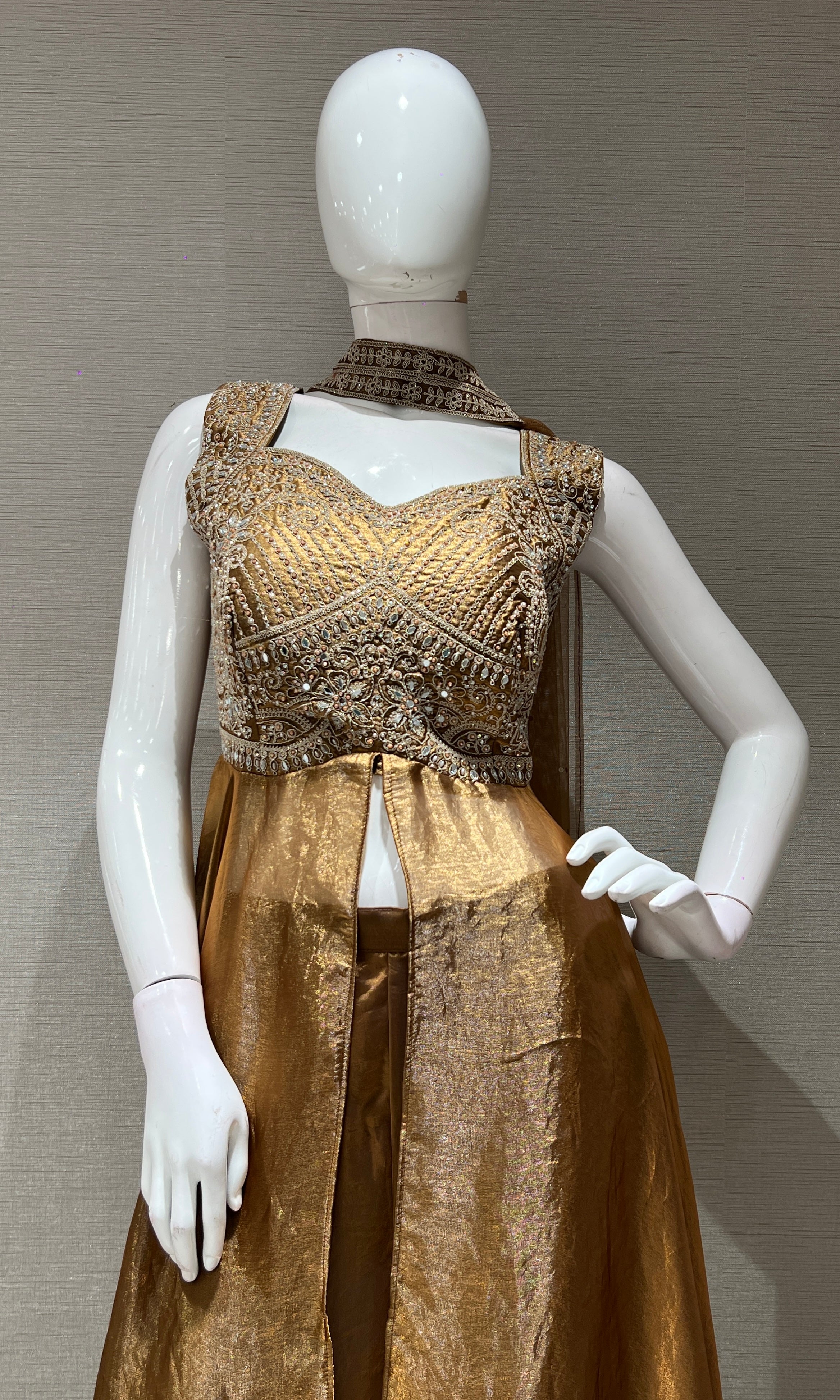 HONEY FRONT SLIT ANARKALI