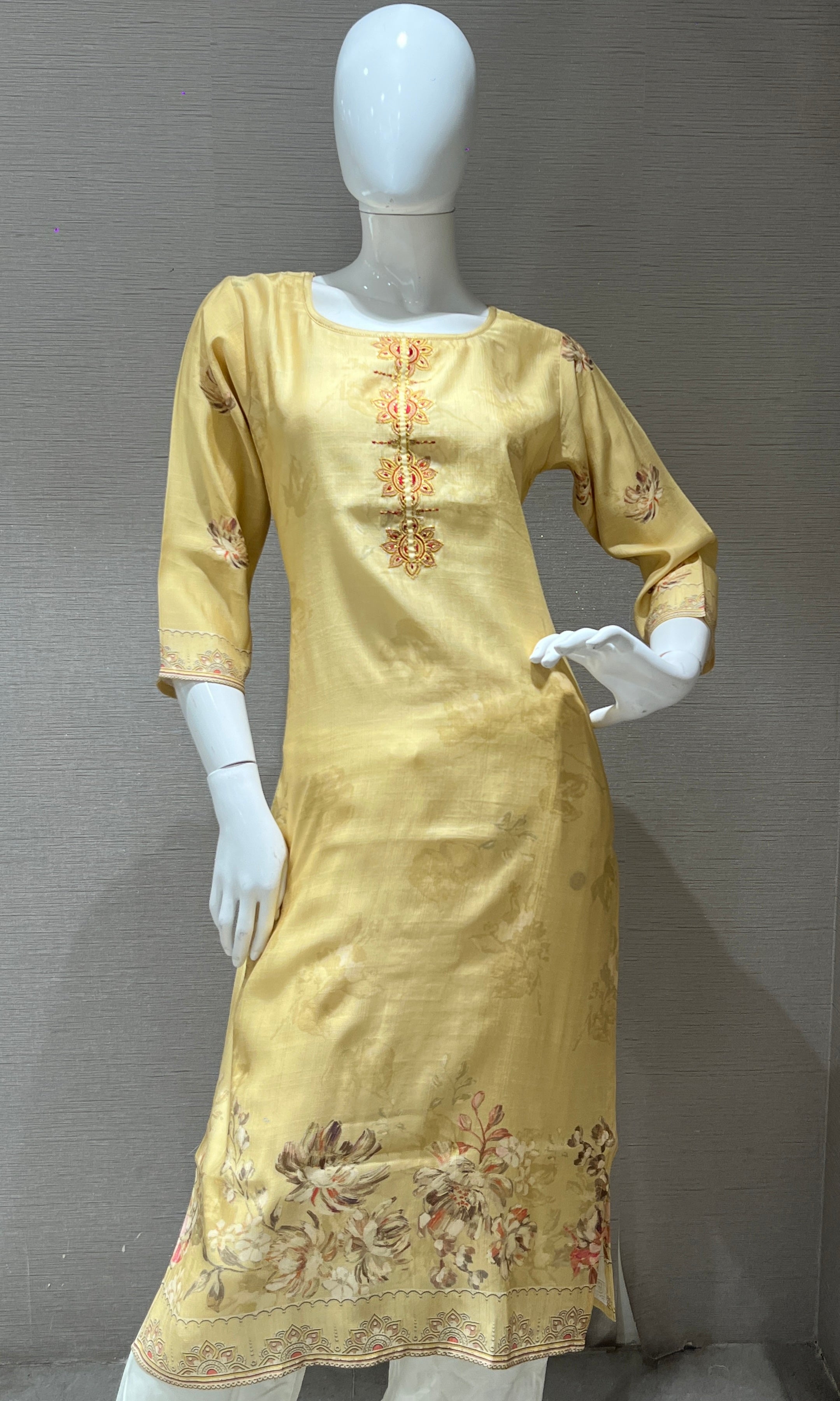 Yellow kurti