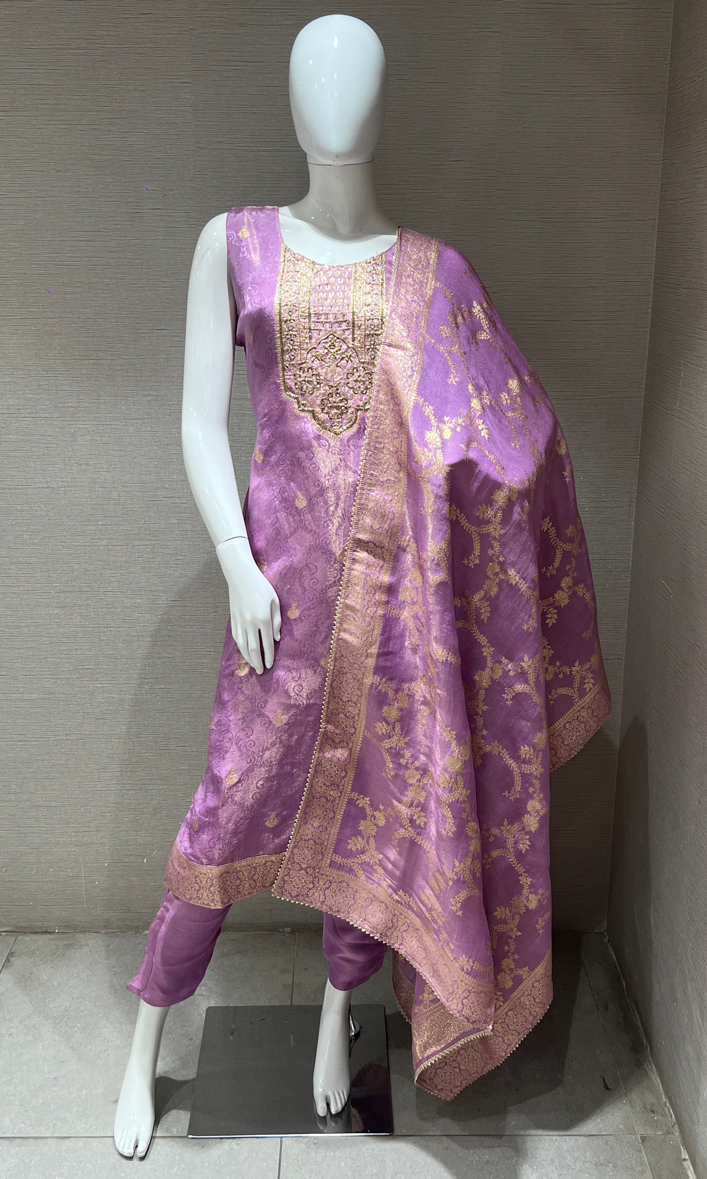 Light purple kurta set