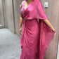 🌸Onion Pink drape saree one minute saree, ready to wear🌸