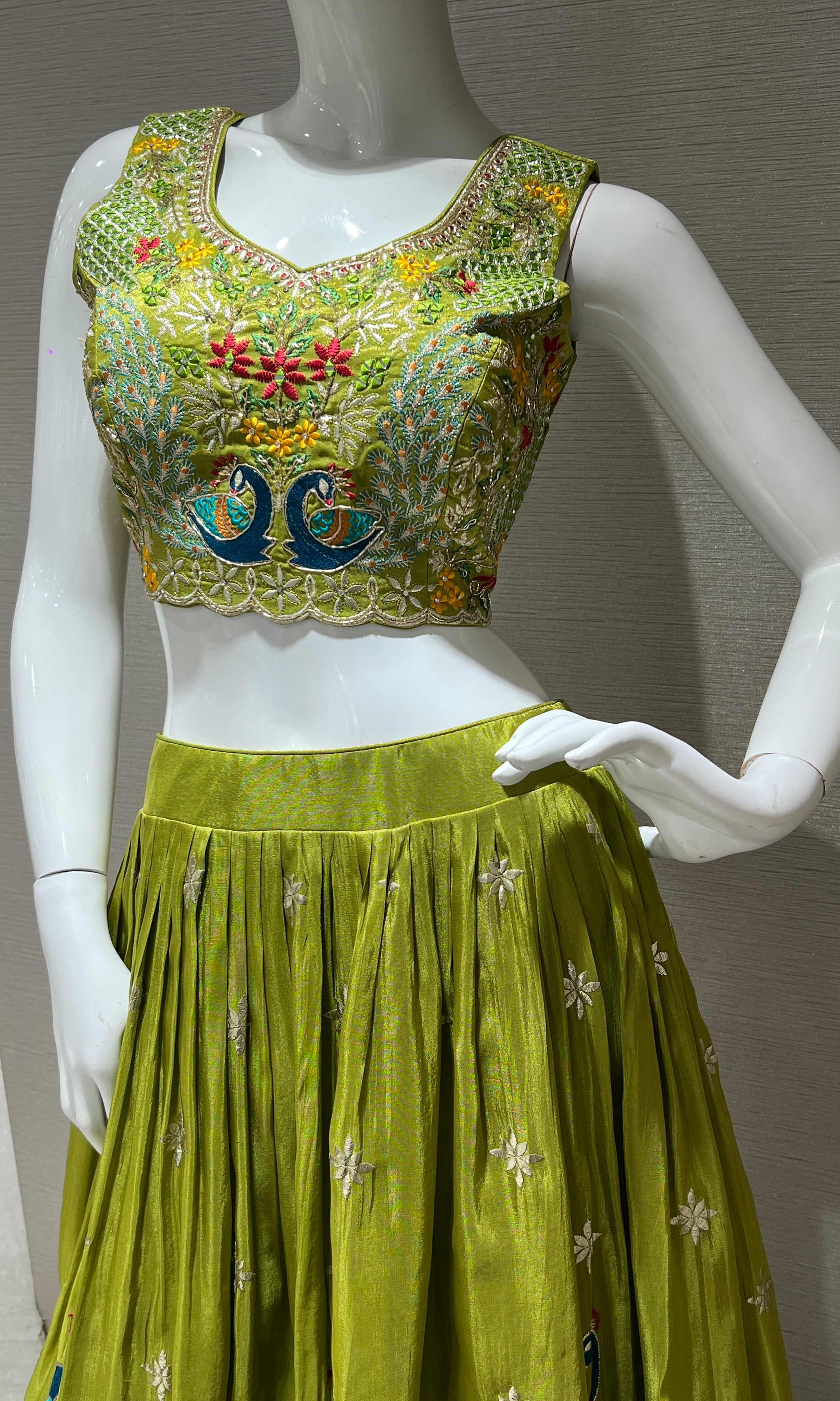 Green Lehenga