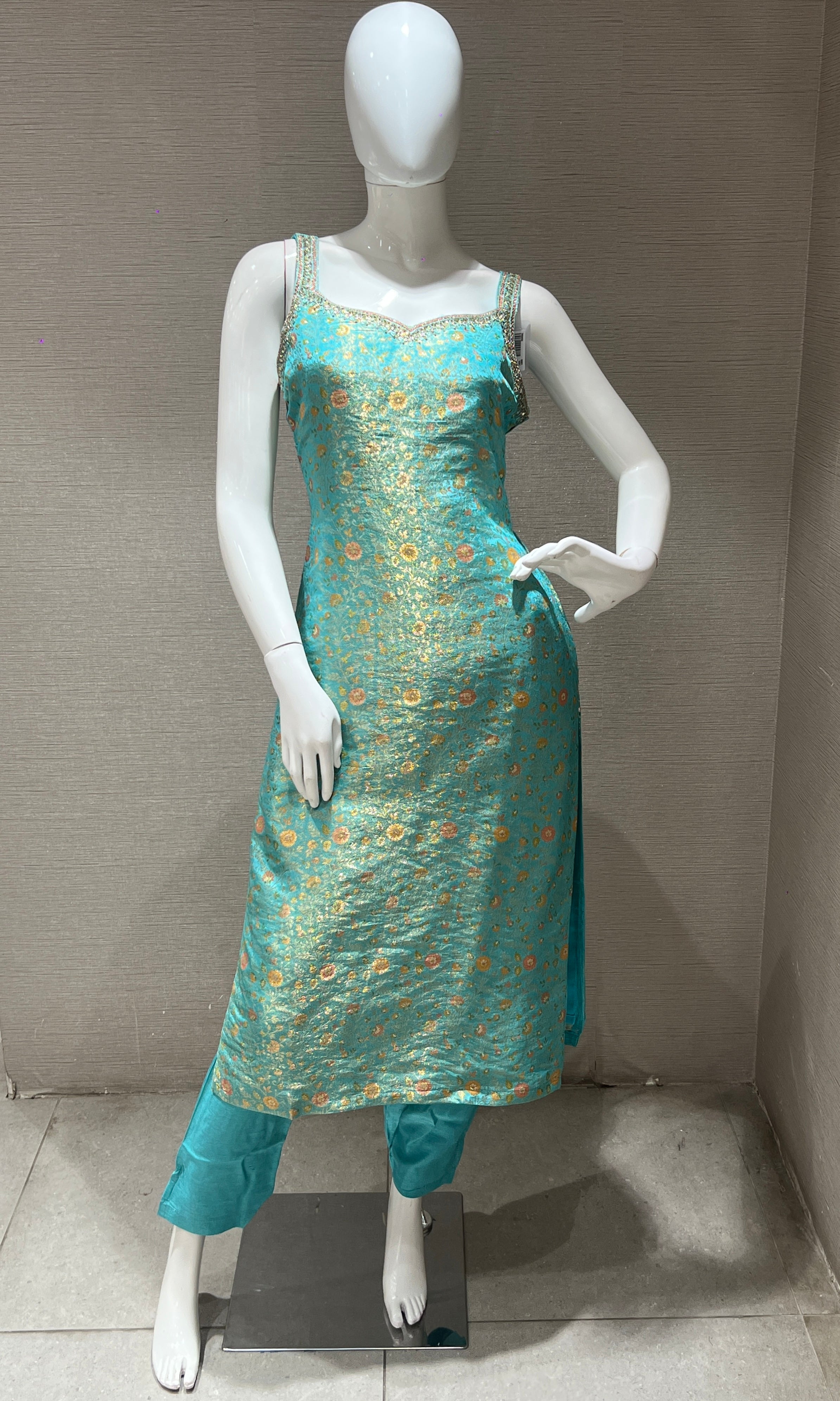 Sea blue kurta