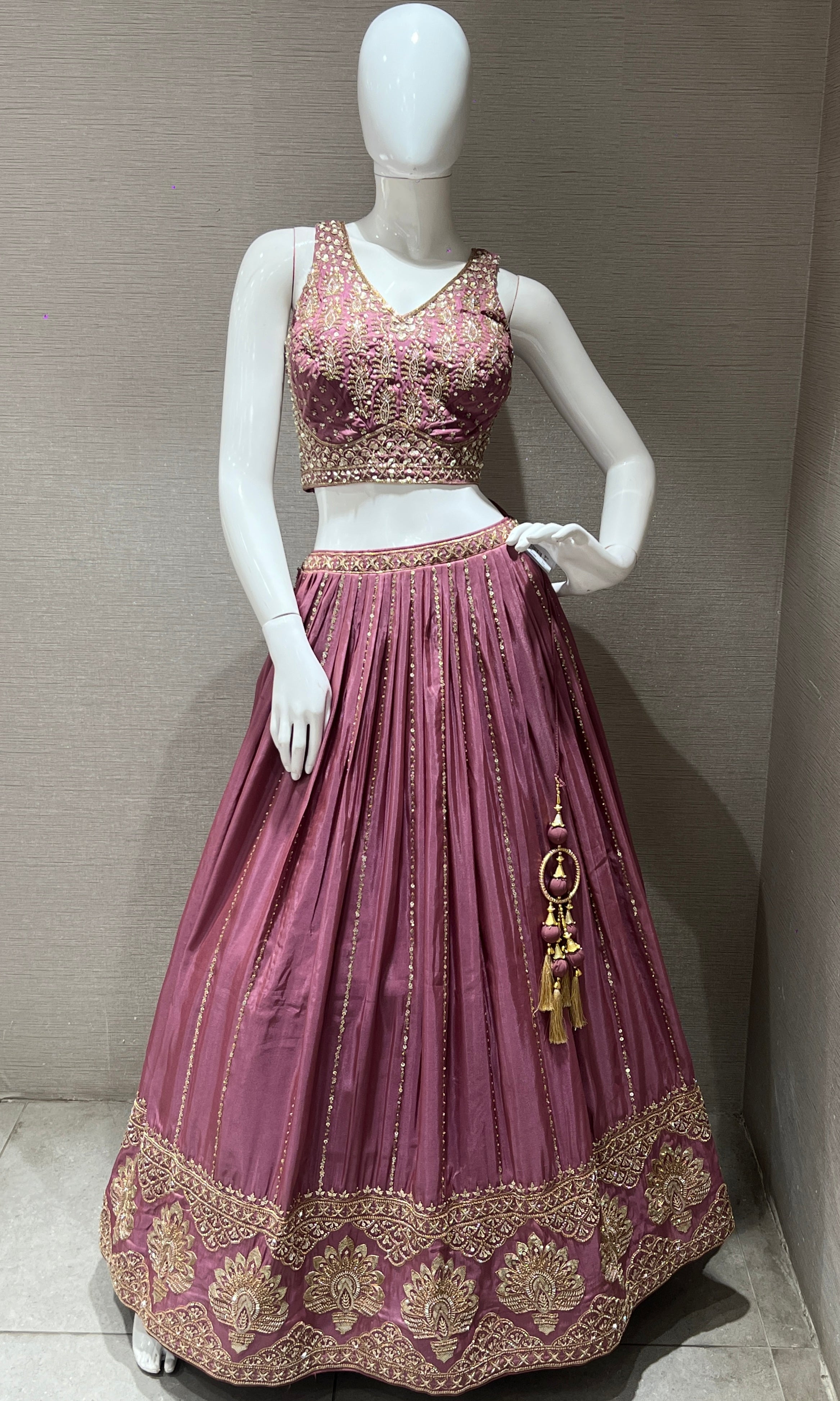 Light wine Lehenga