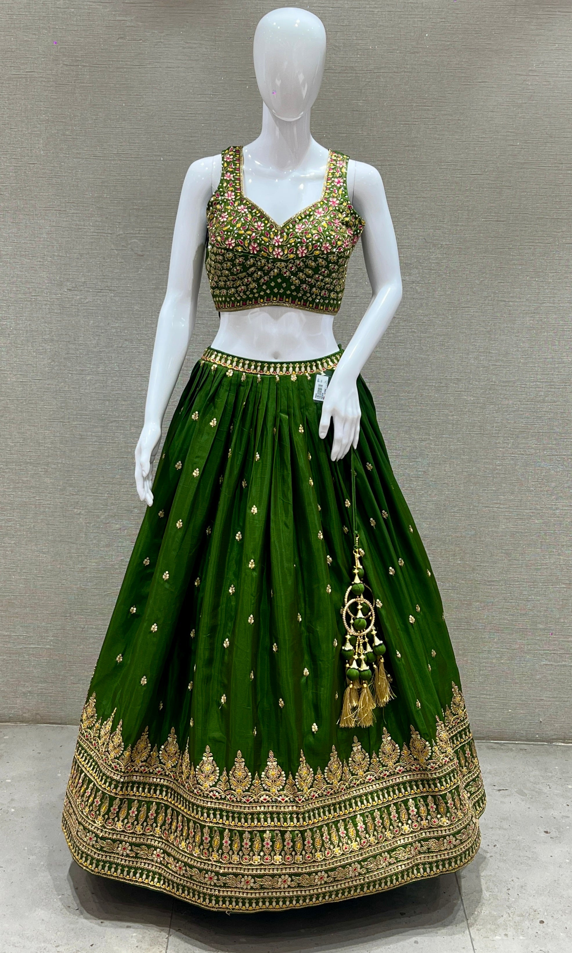 Green Lehenga