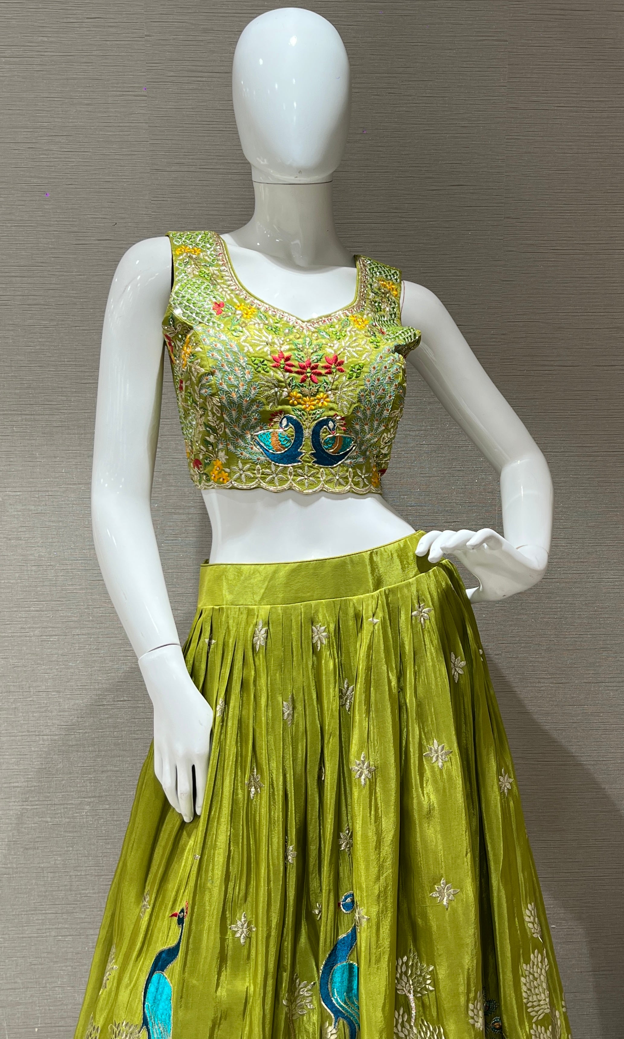Green Lehenga