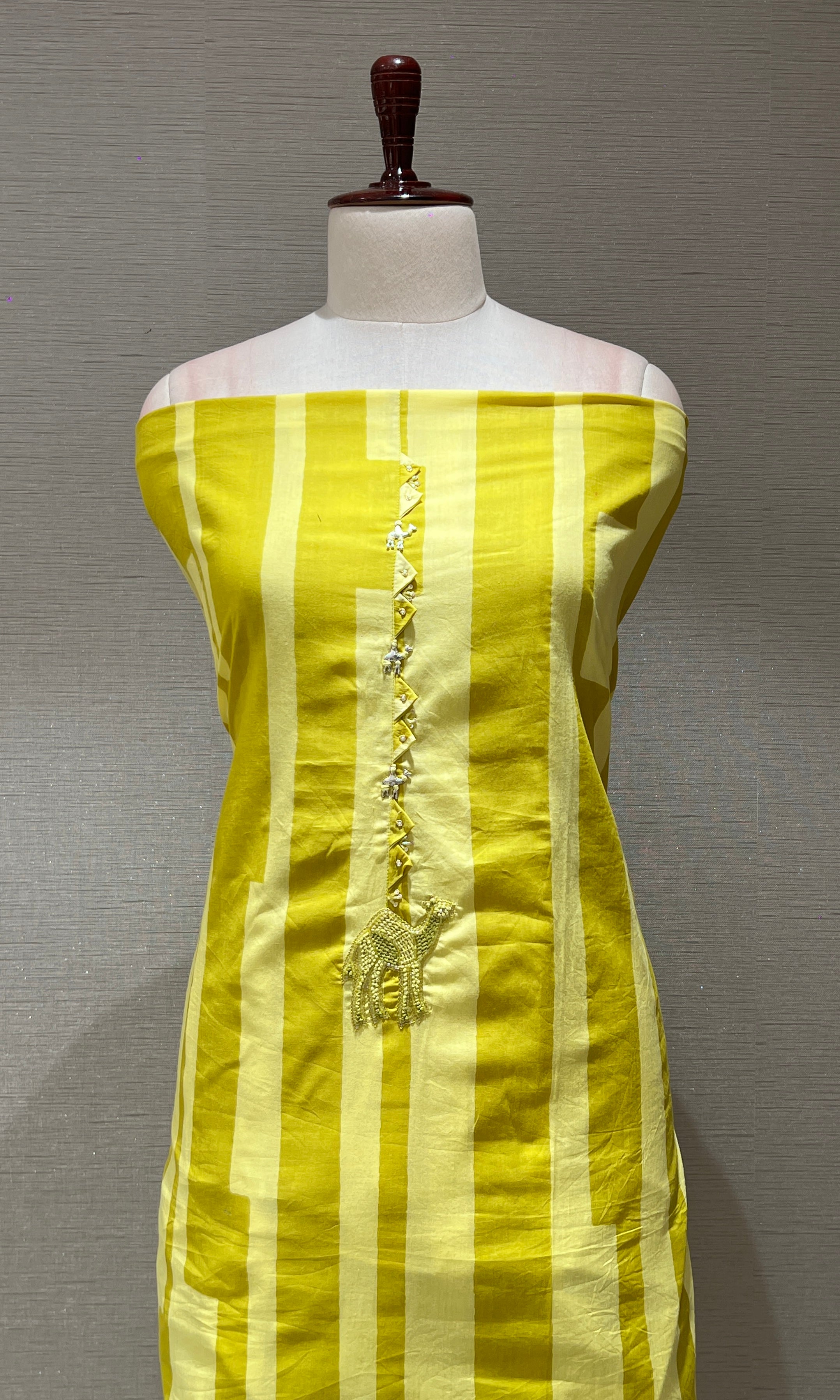 Light green dress material