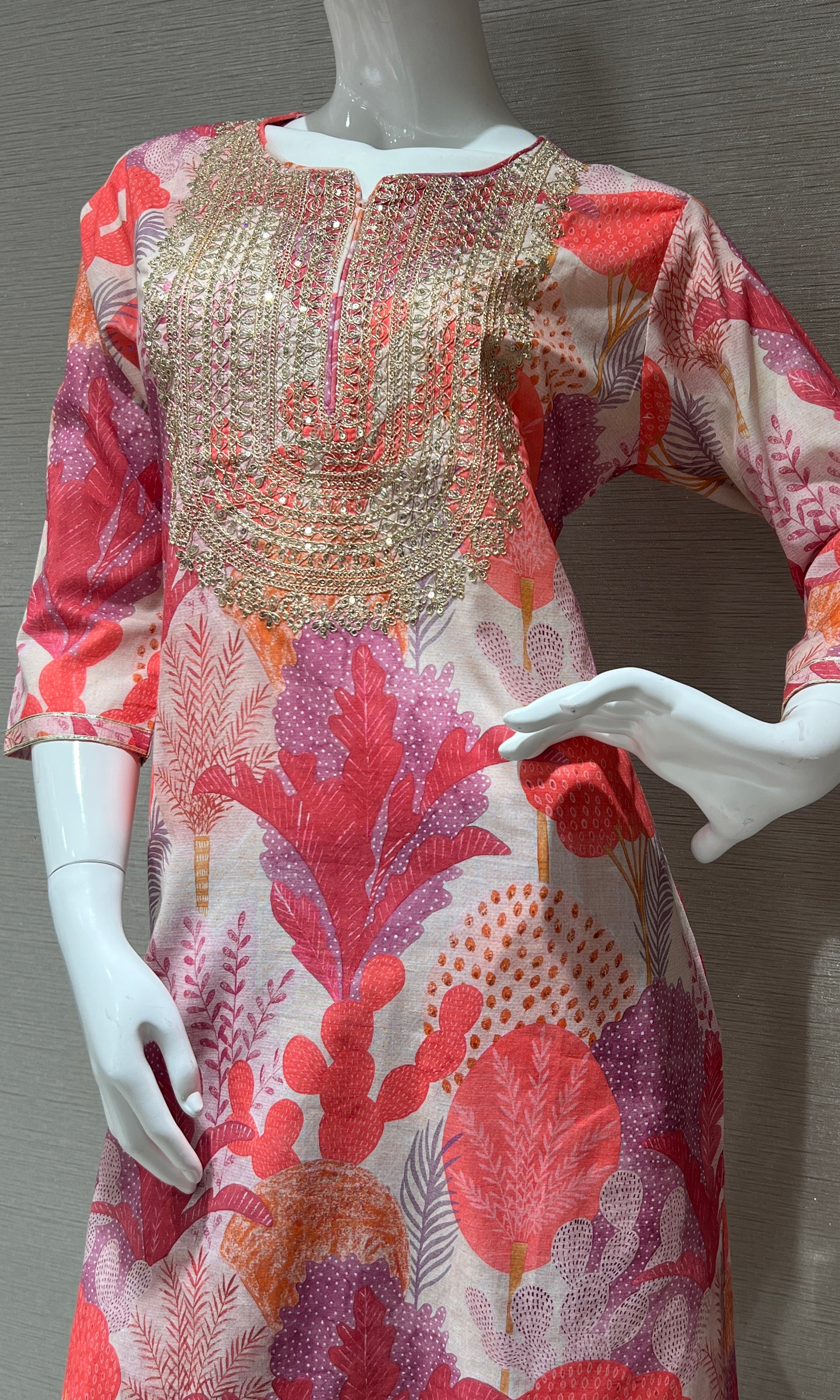 Pink kurta set 3223