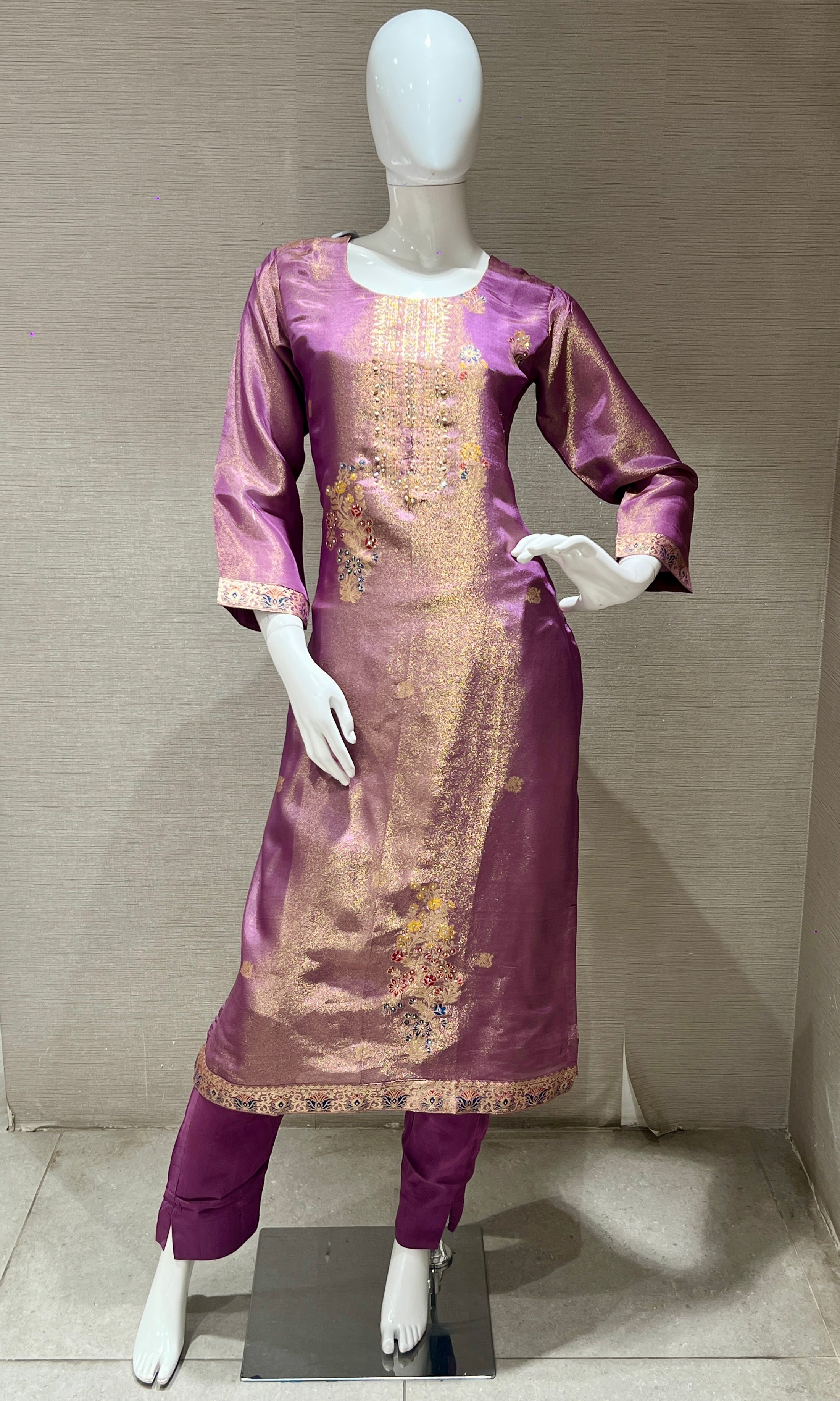 Purple kurta set