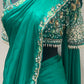 Green saree with ready blouse 1888