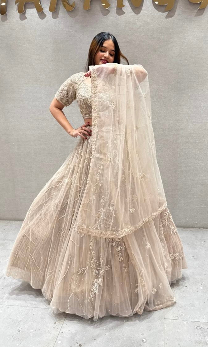 Beige Lehenga