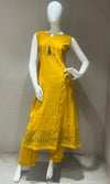yellow Kurti top with bottom