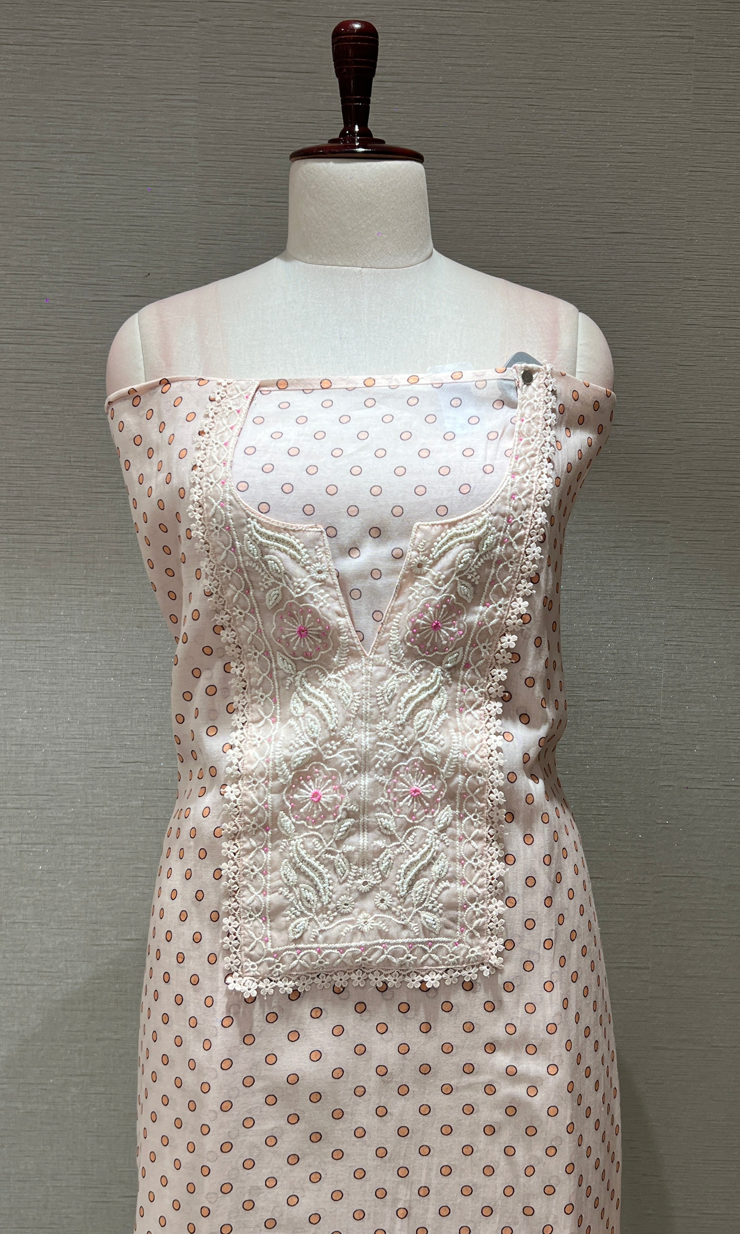 LIGHT PINK DRESS MATERIAL