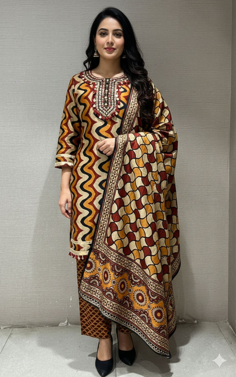 Multi PRINTED kurta set