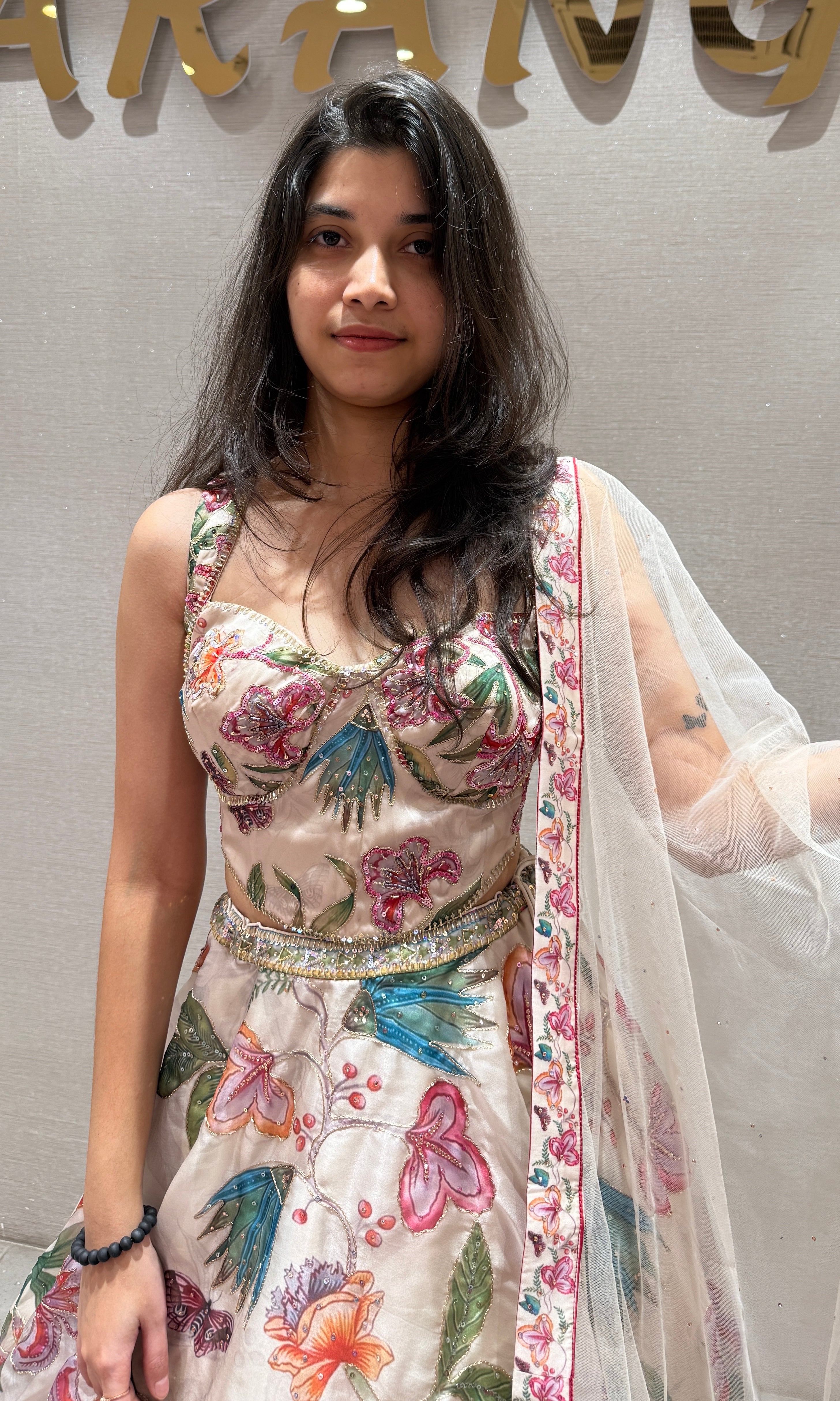 Fawn FloraL Ensemble LEHENGA