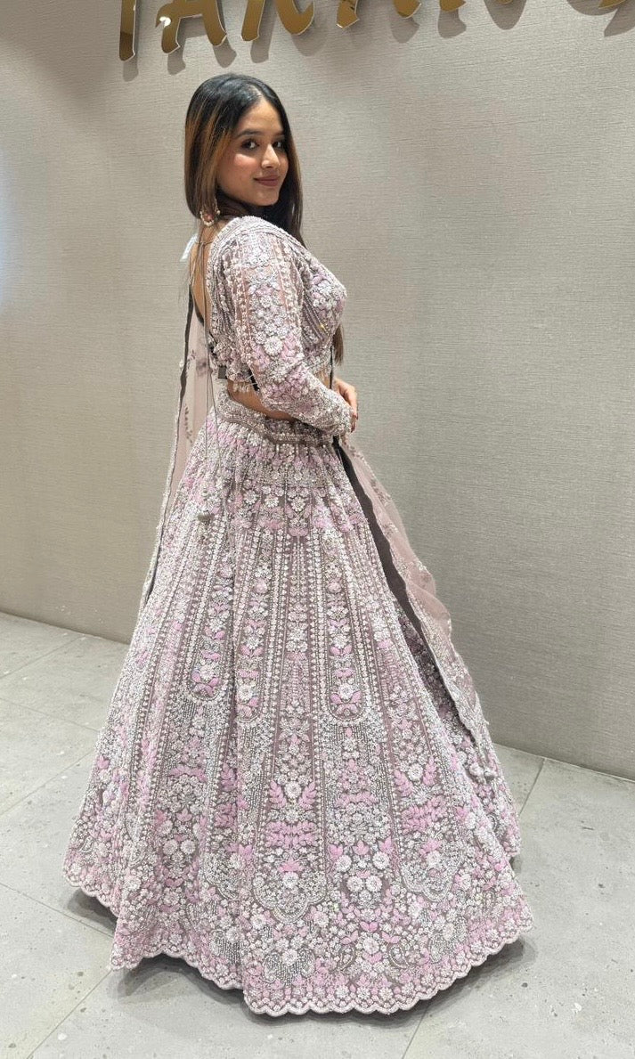Lavender purple Lehenga