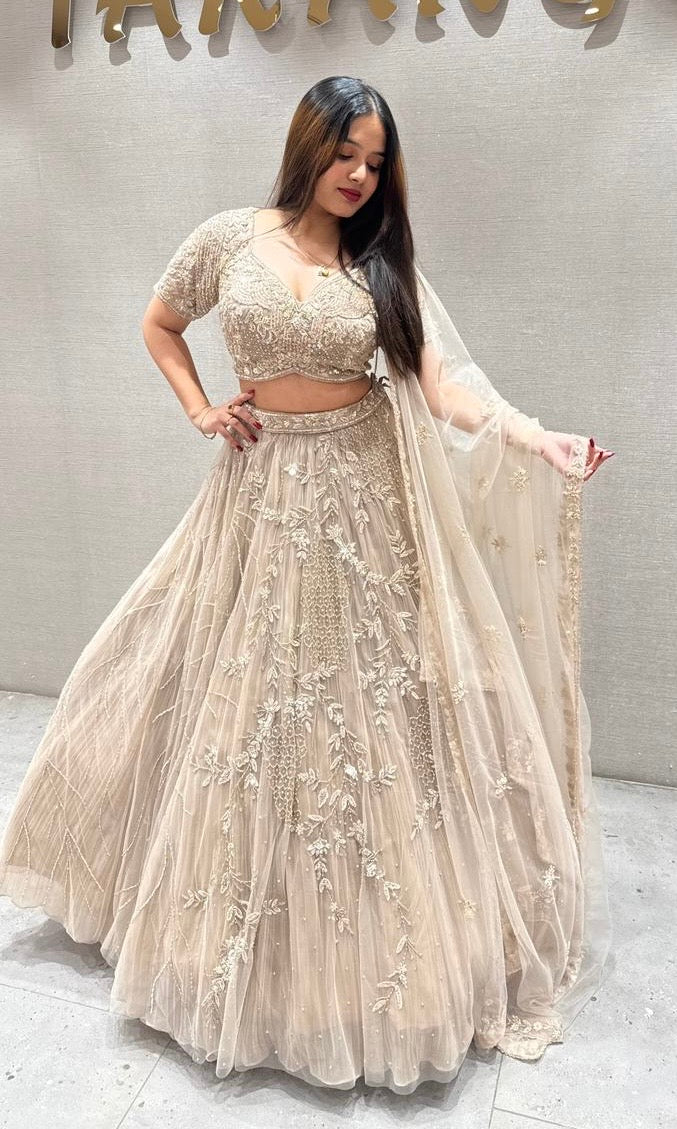 Beige Lehenga