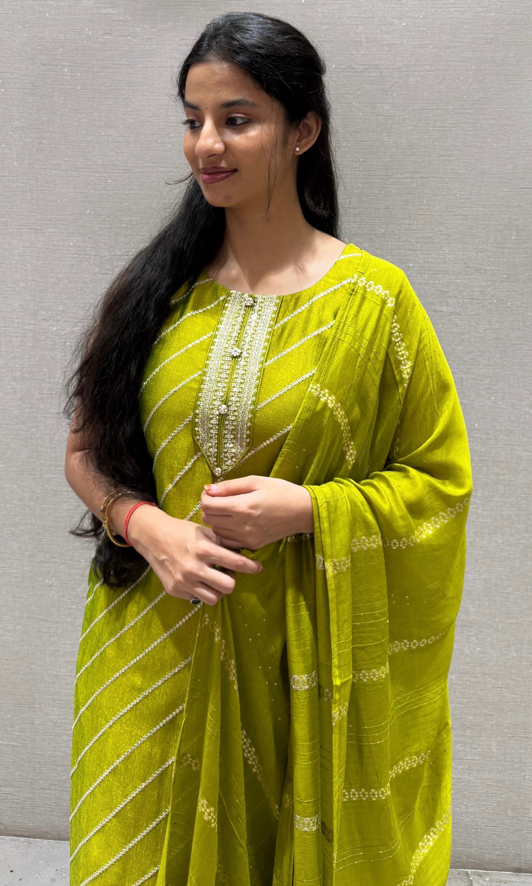 Green kurta set