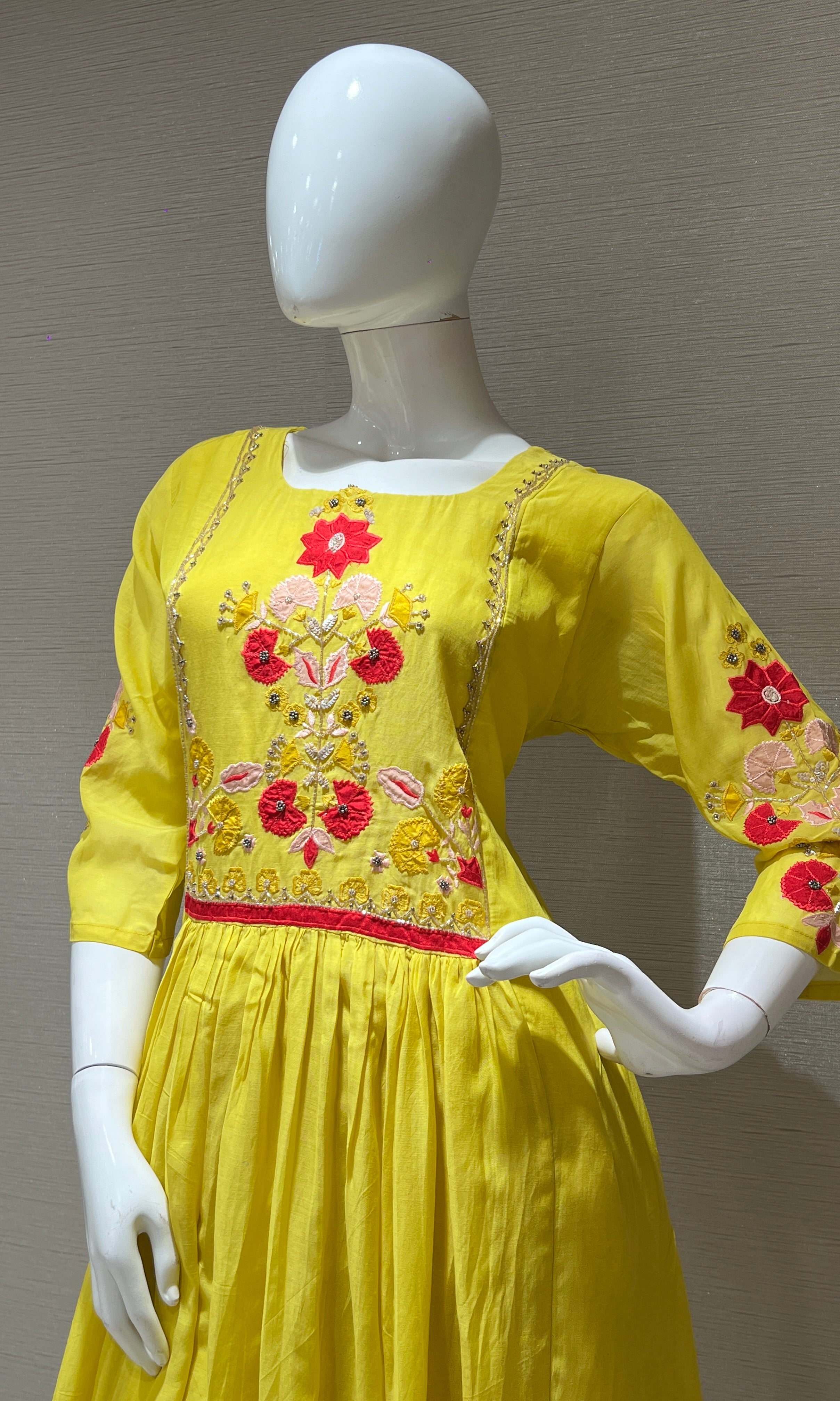 Light yellow kurta set