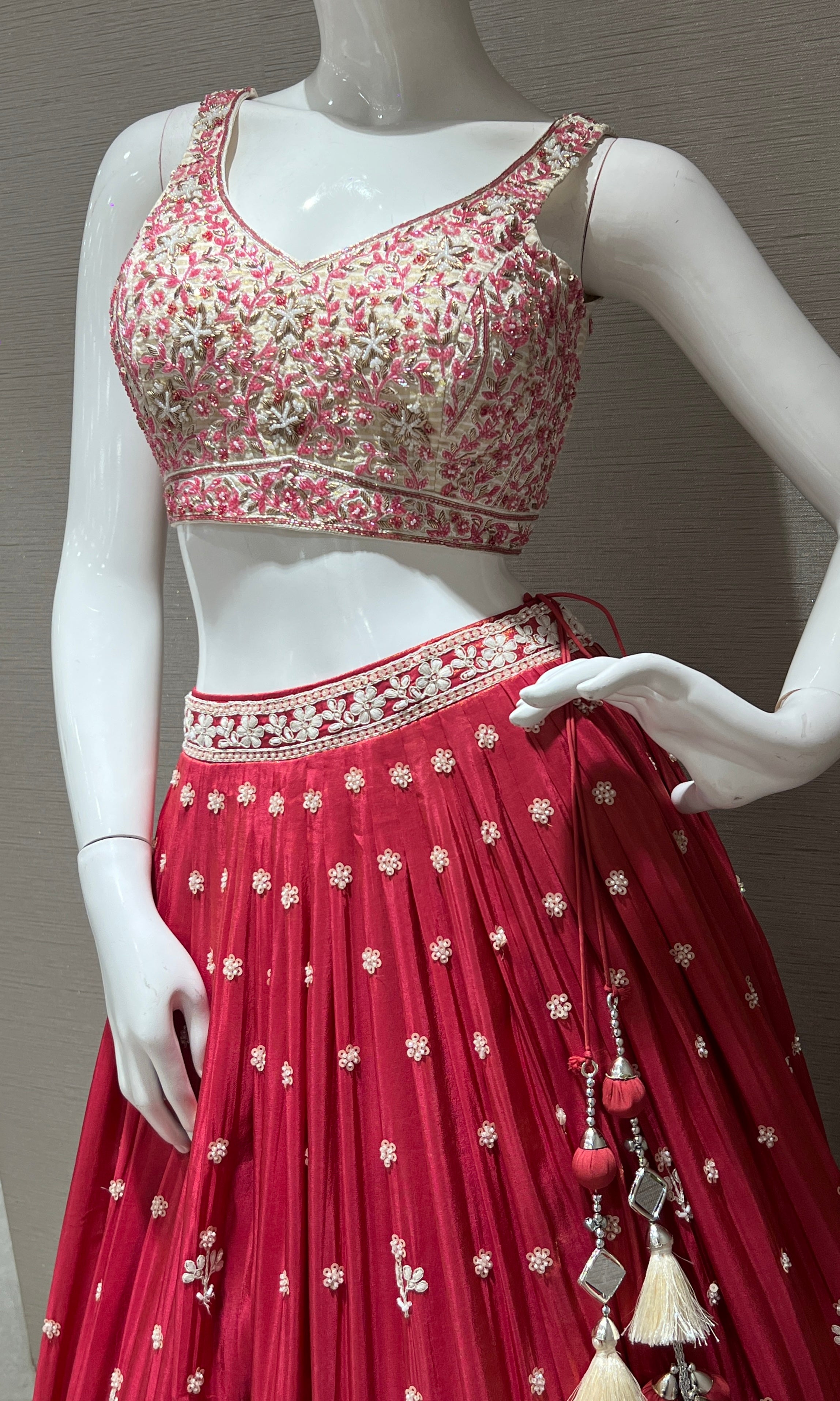 Rust orange Lehenga