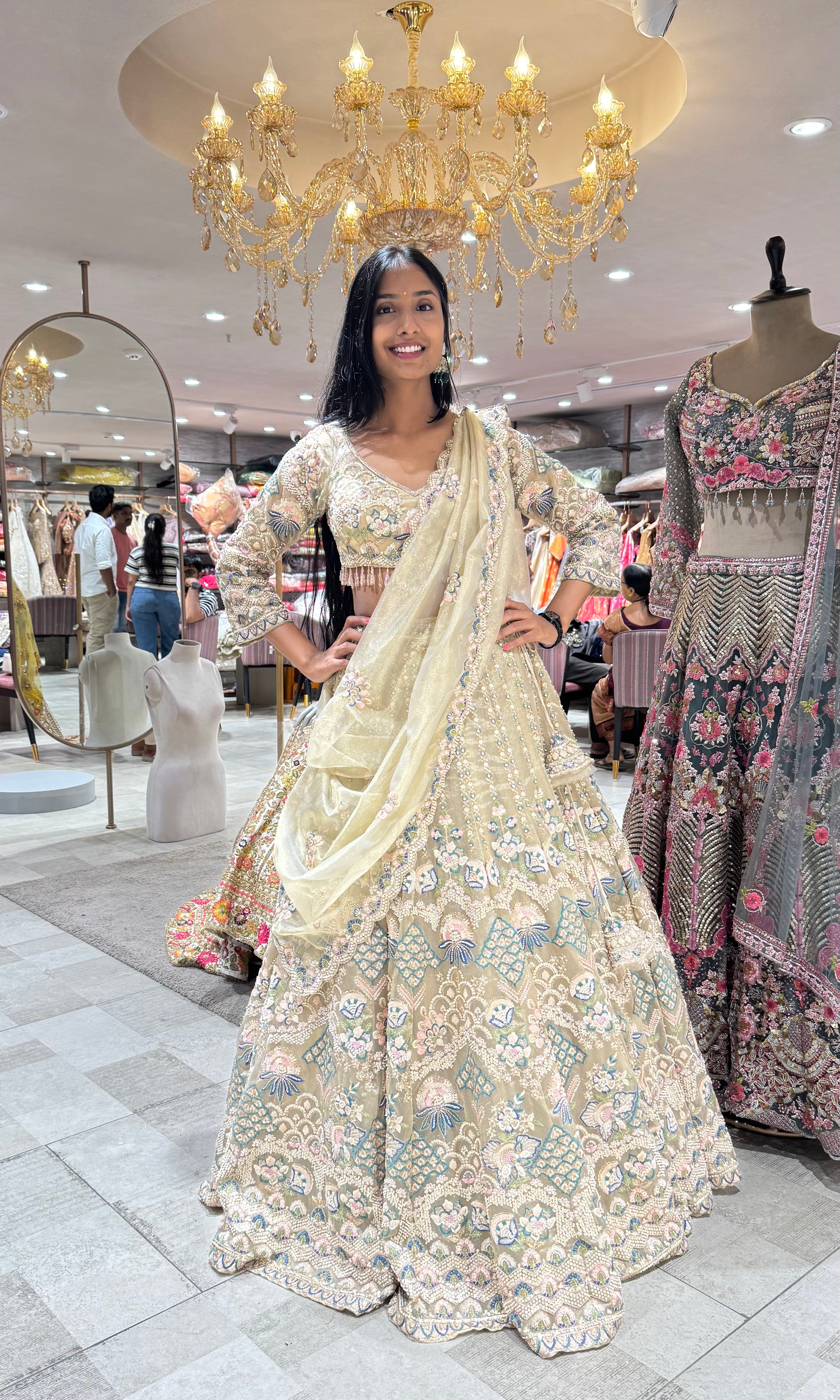 Royal Gold Embellished Bridal Lehenga