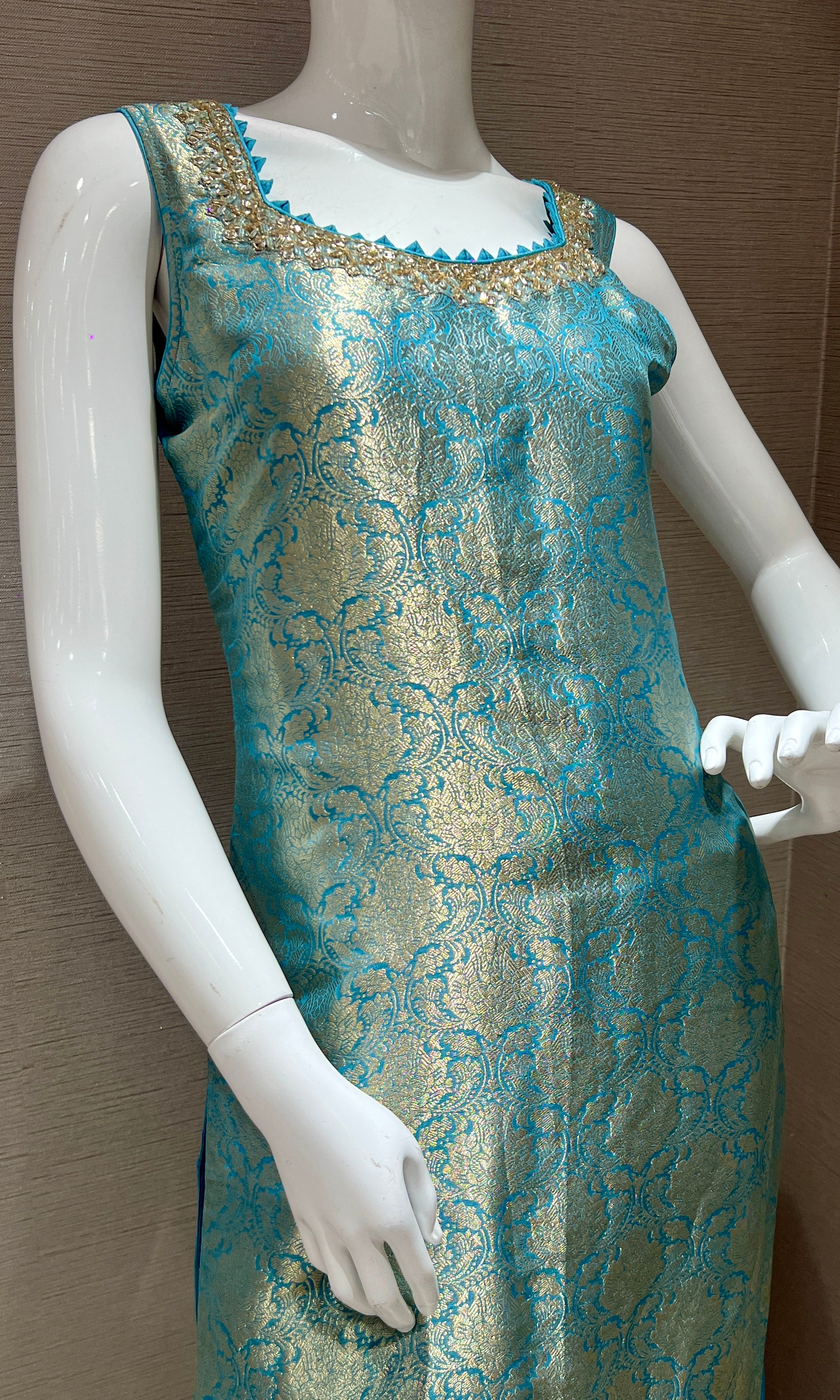 Sea blue kurta set