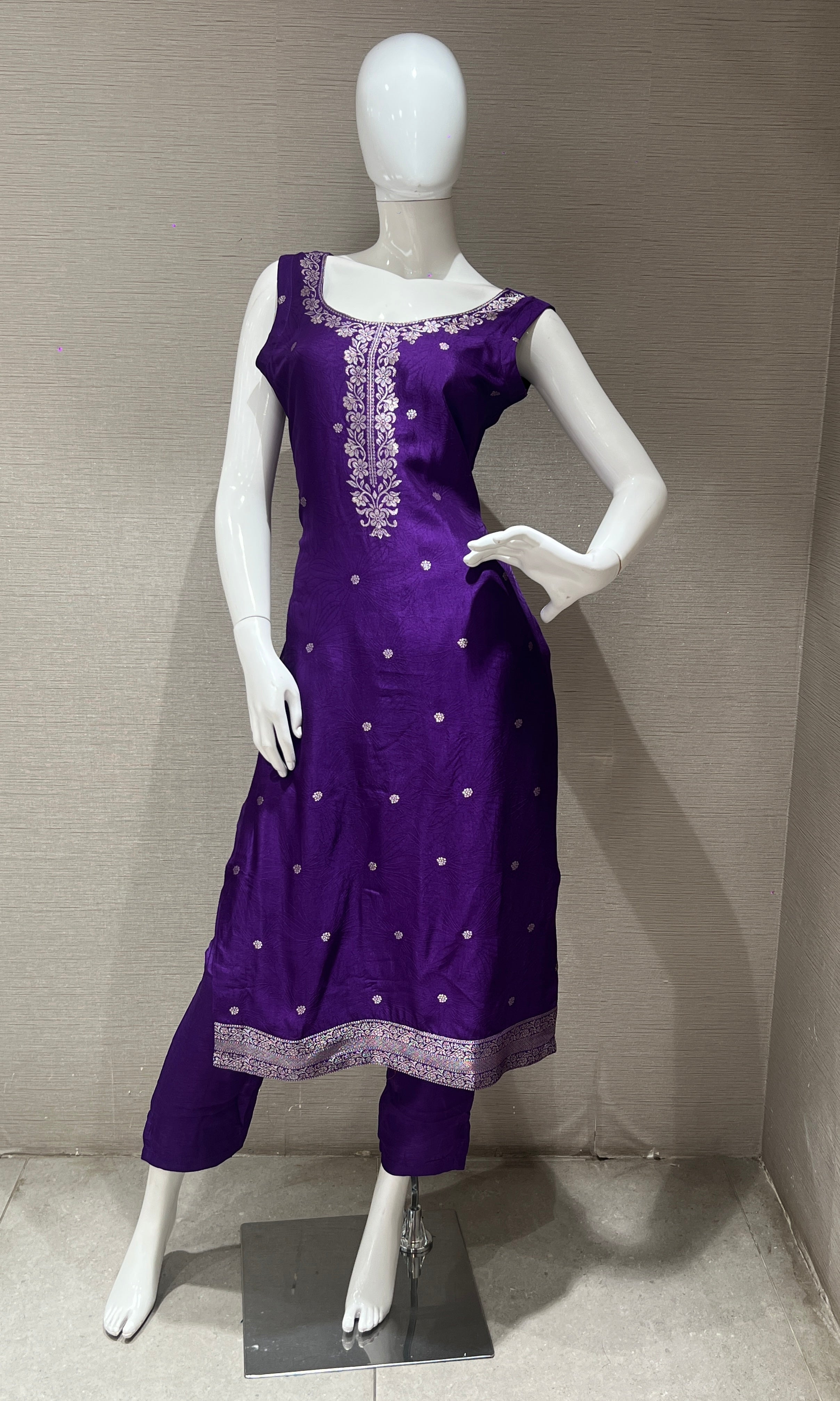 Purple kurta set