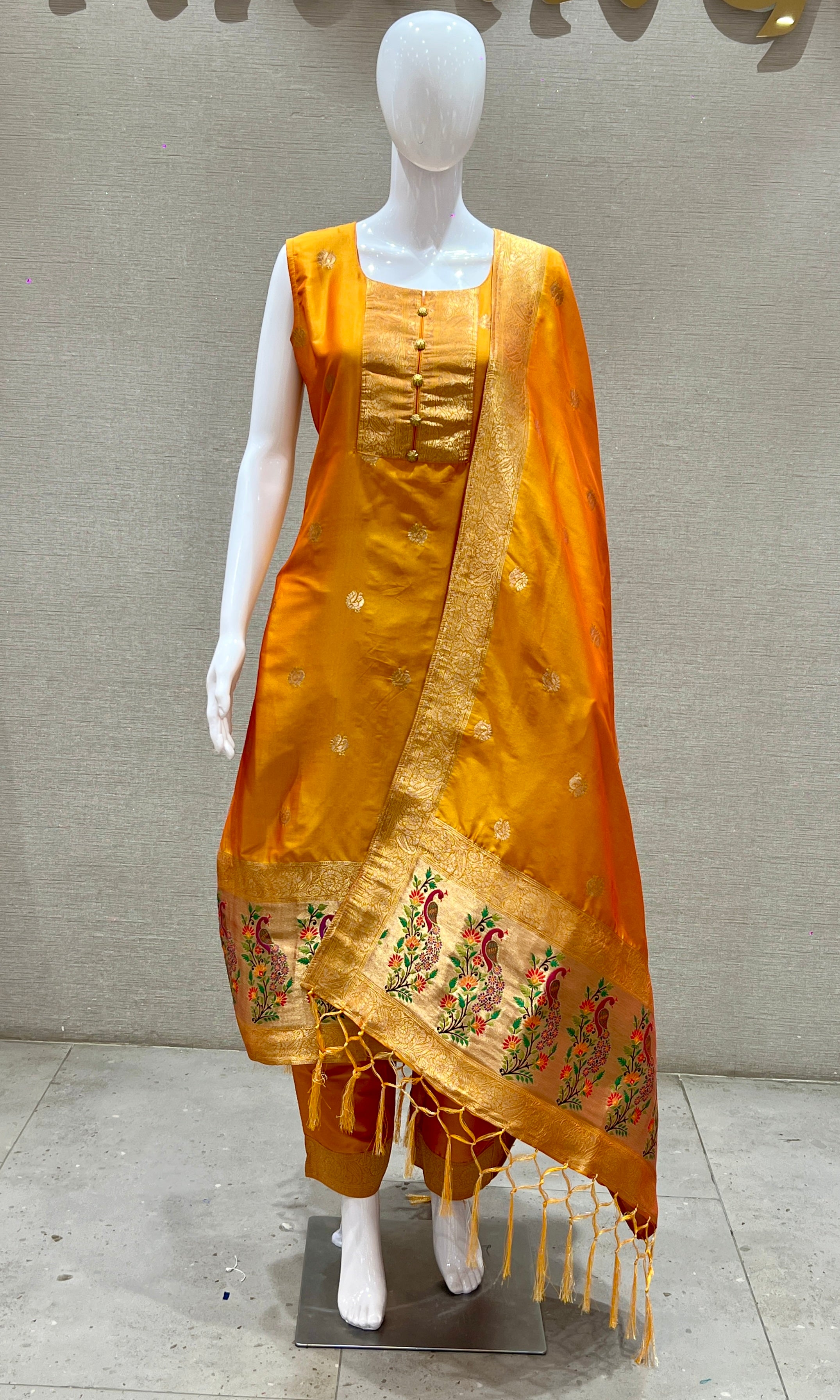 Yellow kurta set