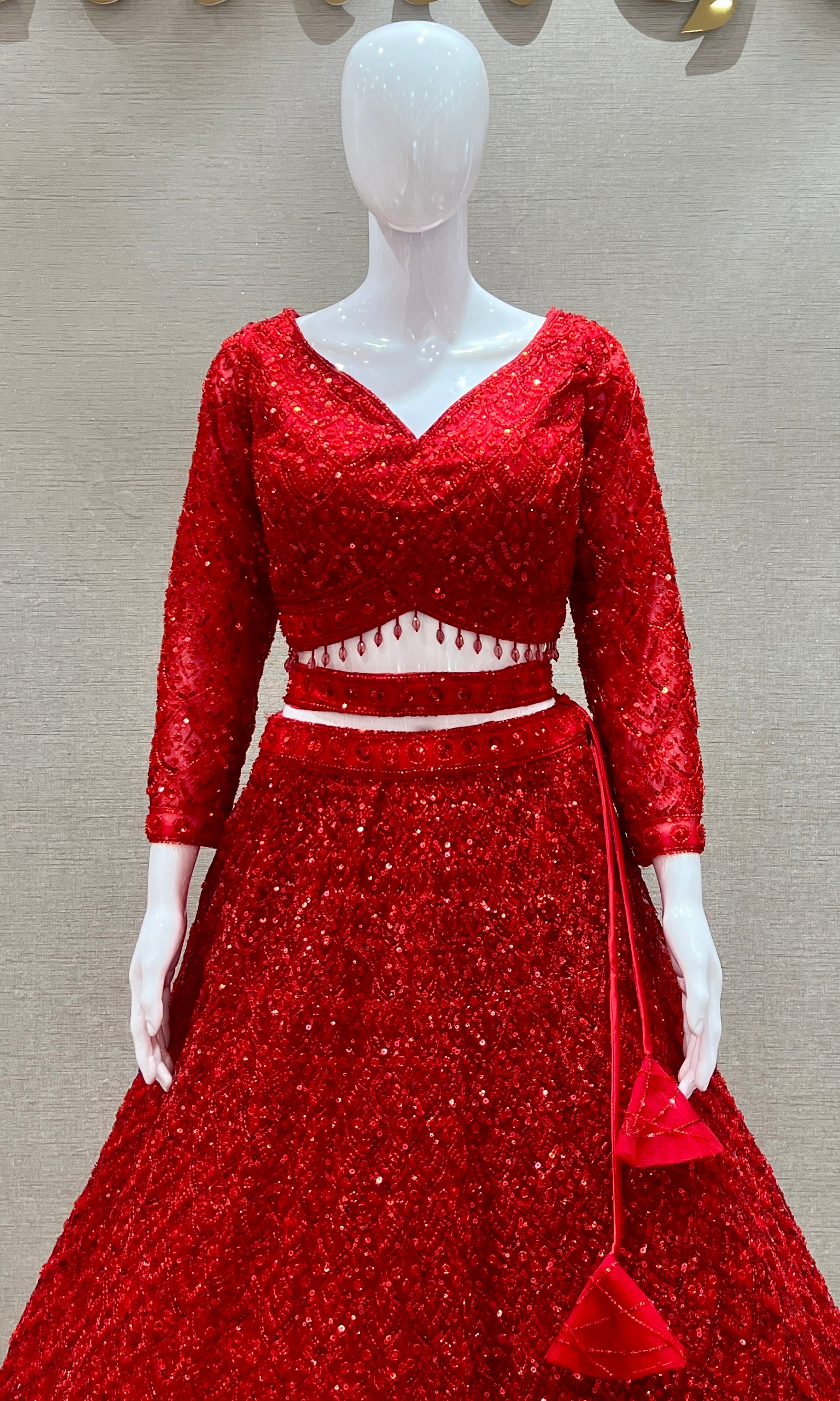 Red Lehenga